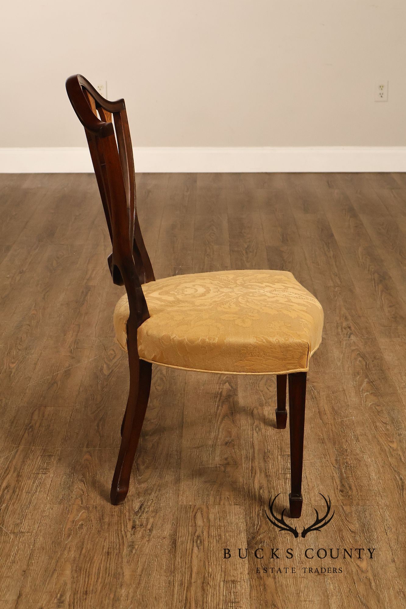 Antique Hepplewhite Style Set Of 8 Mahogany Dining Chairs