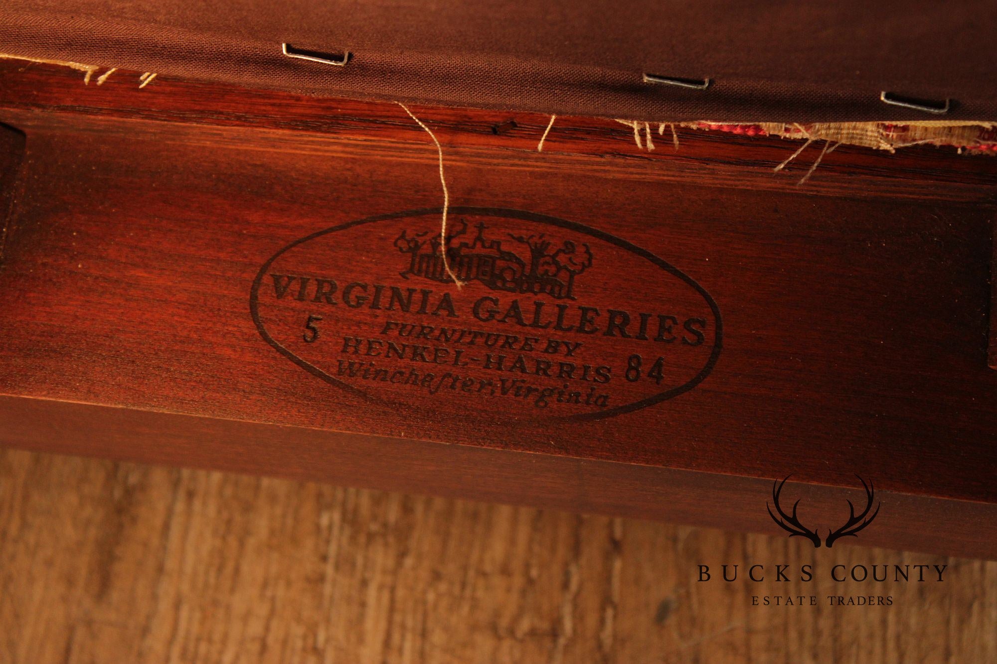 Henkel Harris English Traditional Style Cherry Corner Chair