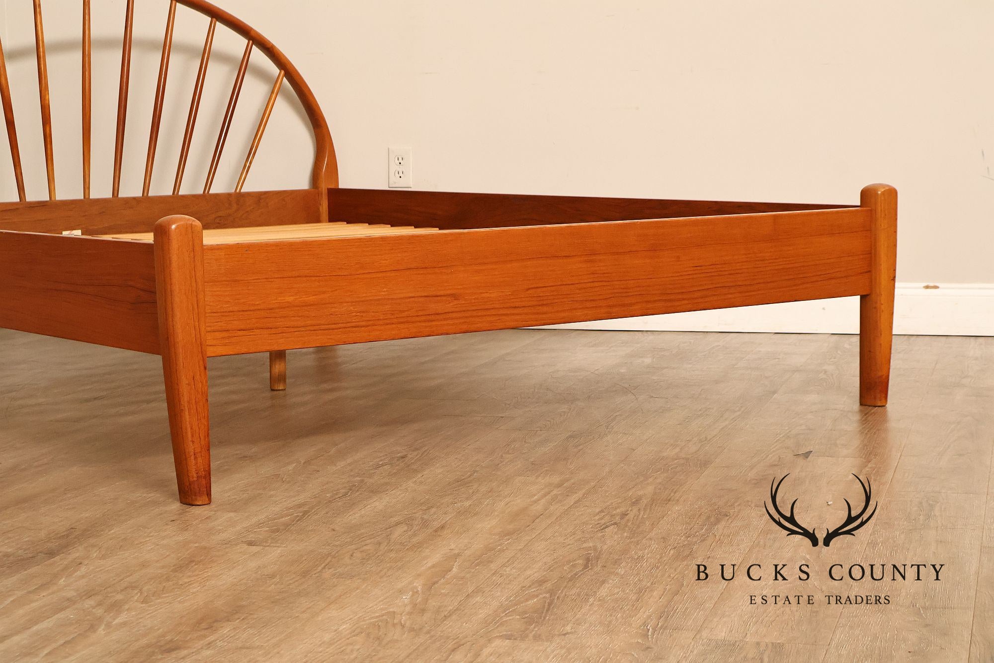 Jespersen Danish Modern Teak Queen Bed Frame