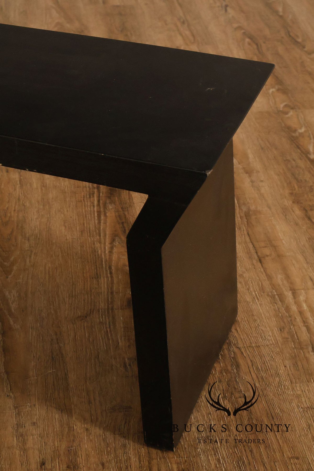 Modern Black Lacquer Bench or Console