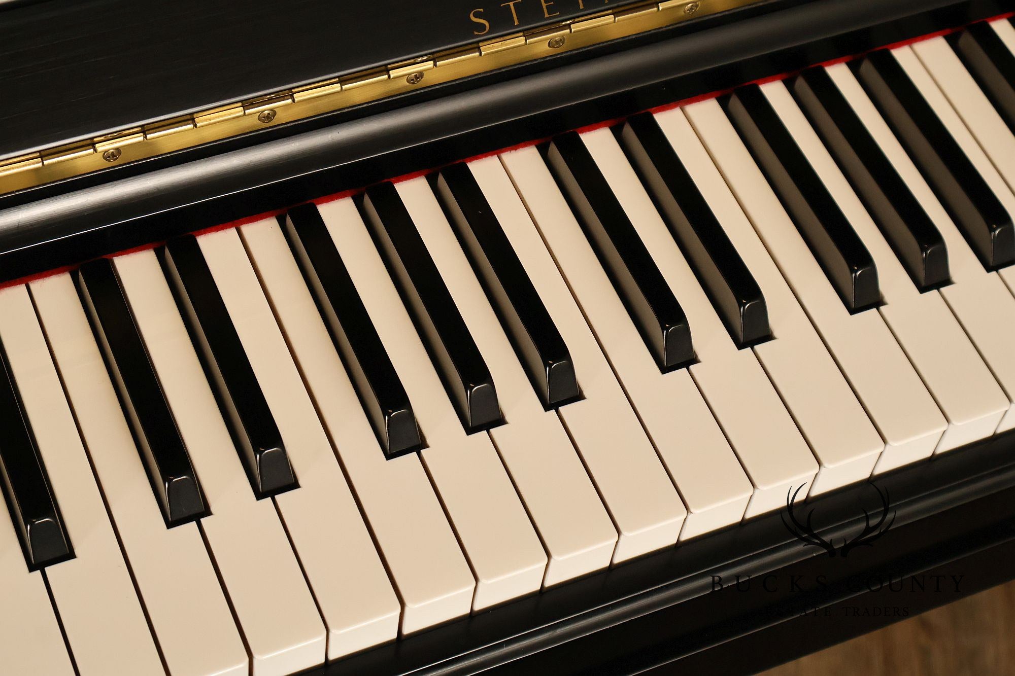 Steinway & Sons Model 1098 Ebonized Upright Piano With Bench