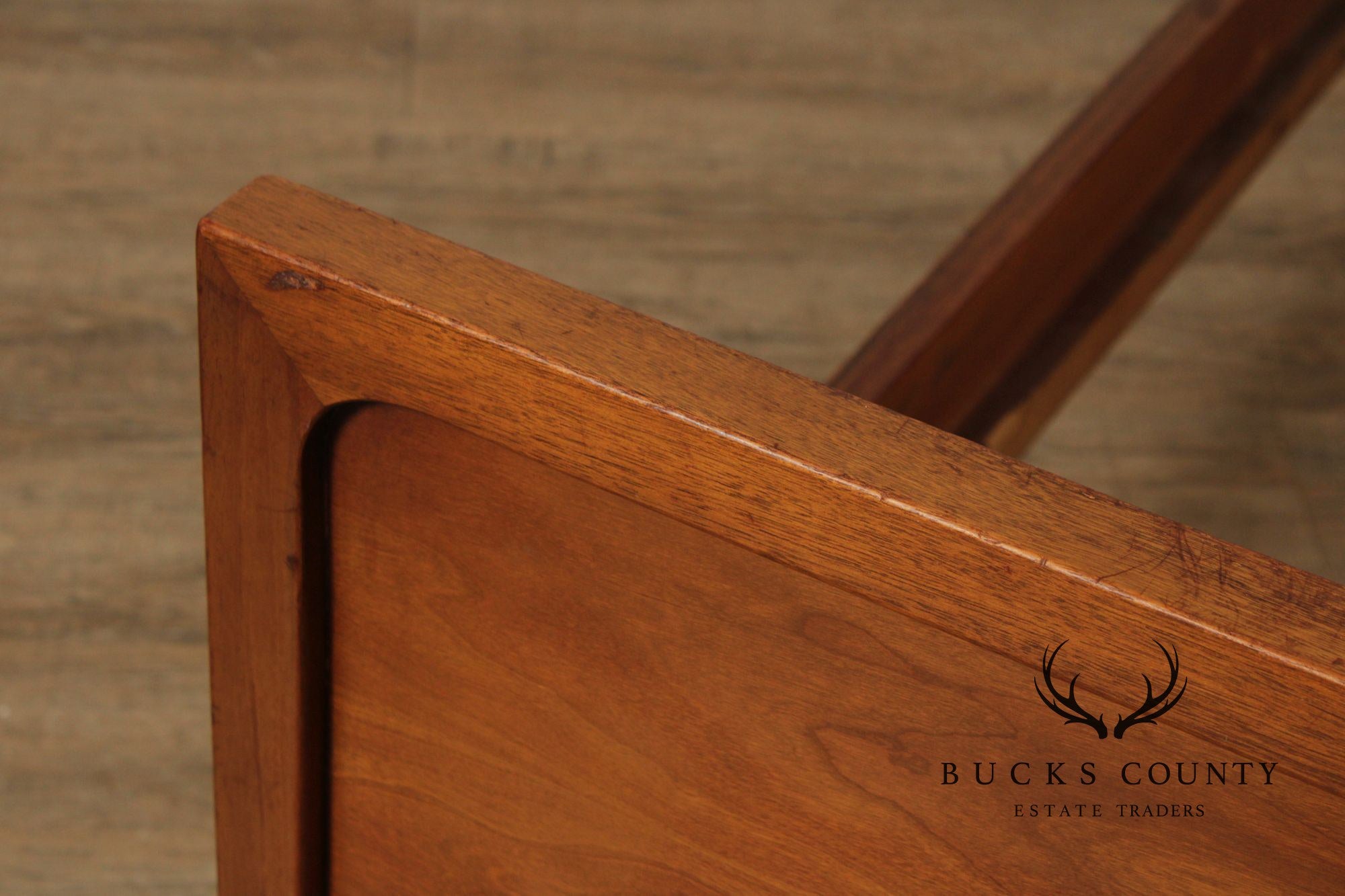 Mid Century Modern Full-Size Cherry Bed Frame