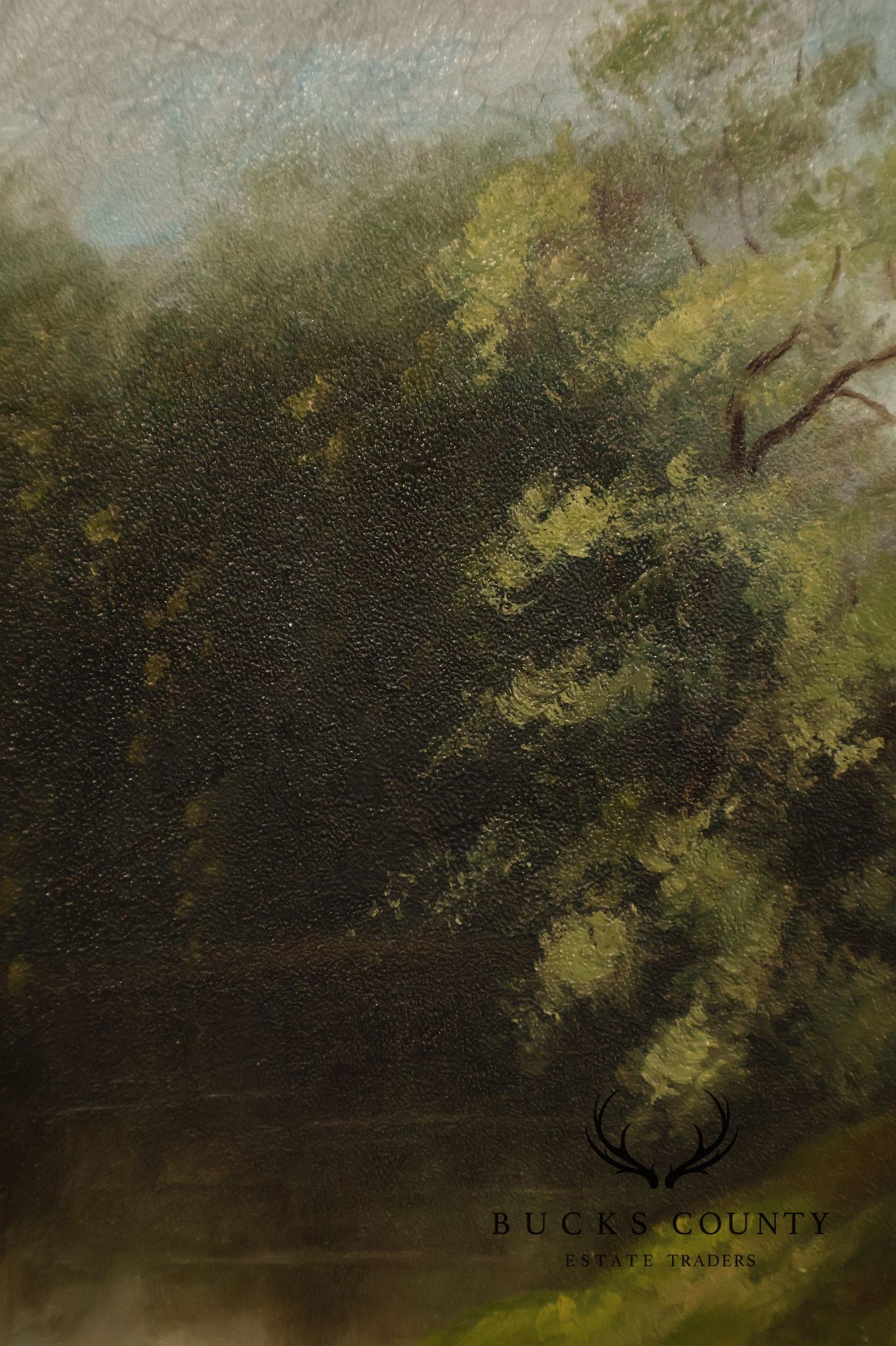 Artist Signed Vintage Oil Painting, Homestead