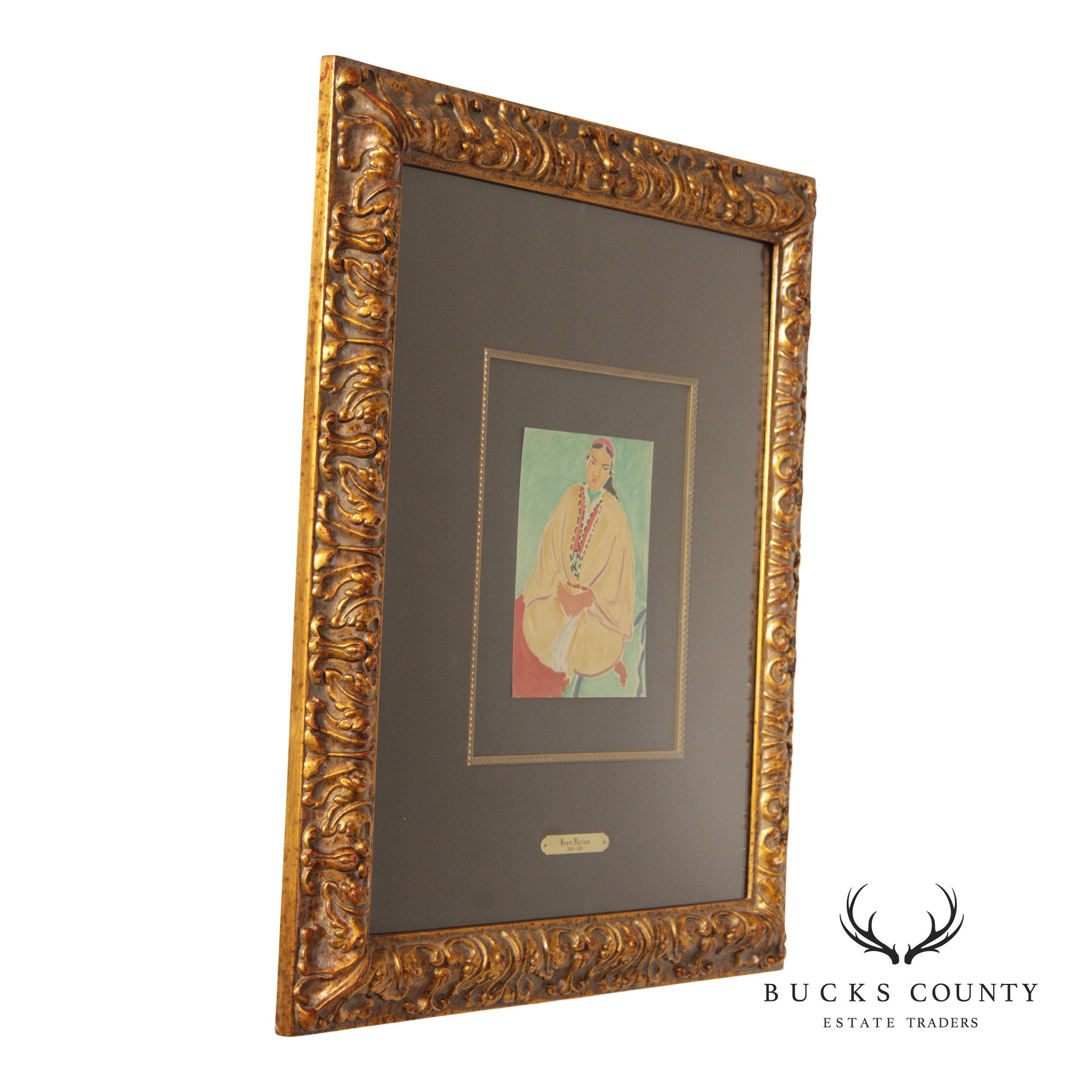 Henri Matisse Framed Lithograph, 'Zora, La Robe Jaune'