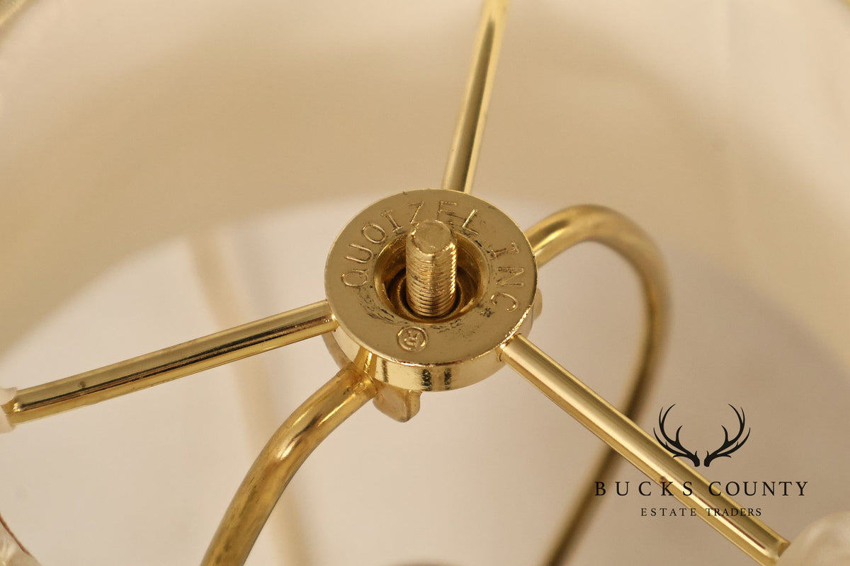 Quoizel Lenox Porcelain and Brass Urn Form Table Lamp