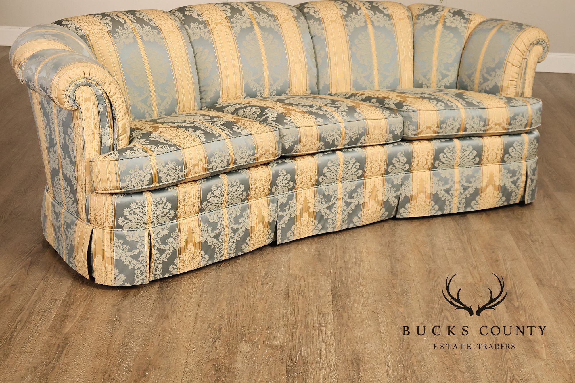 Kindel Custom Upholstered Channel Back Sofa