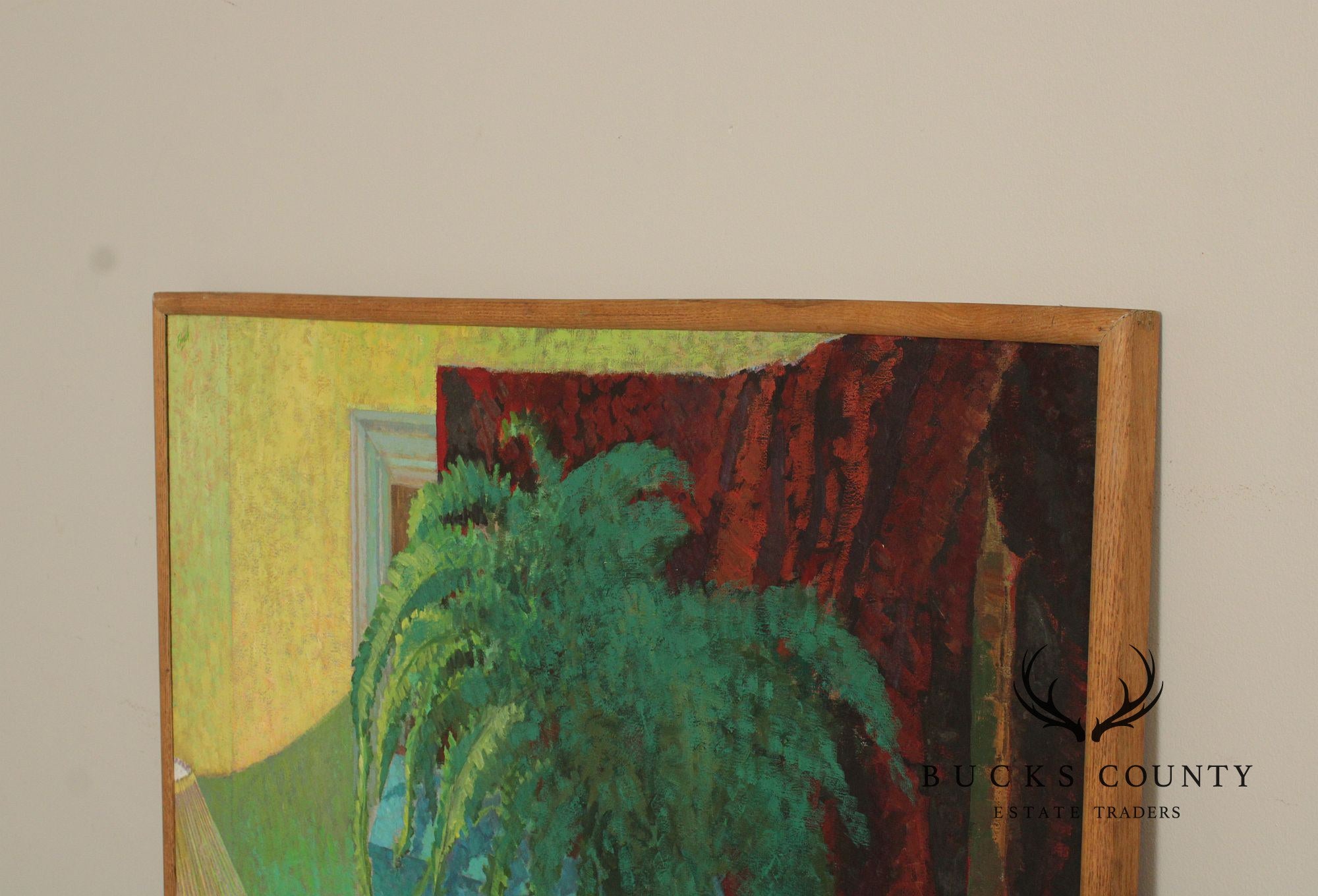 Robert Finch Oil Painting, Girl Under Fern