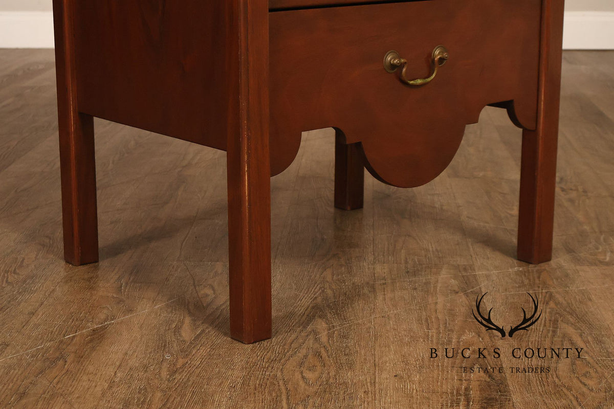 Custom Made Traditional One-Drawer Bedside Nightstand By Mark A. Krebs