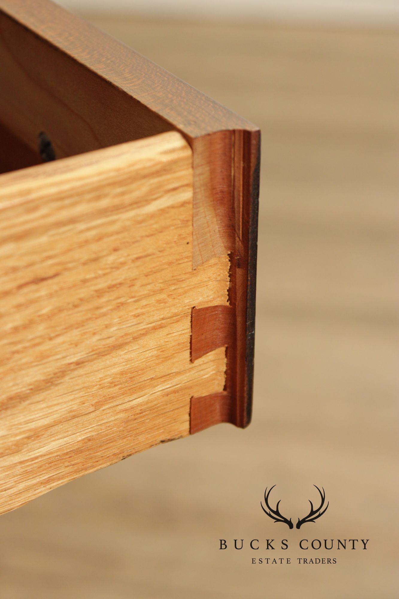 Pennsylvania House Cherry Flip Top Silver Chest Server Cabinet