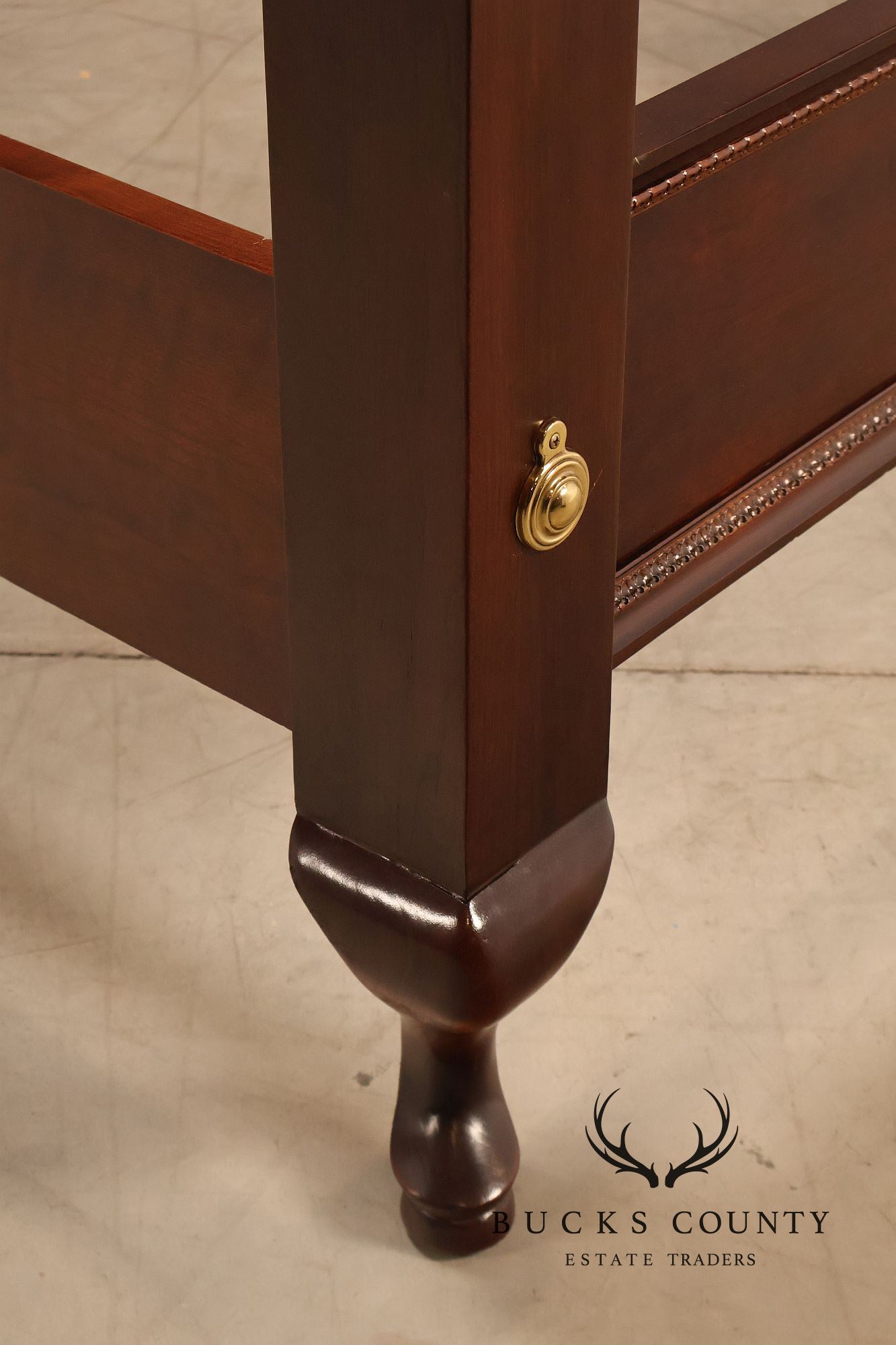Thomasville Collectors Cherry Chippendale Style King Poster Bed