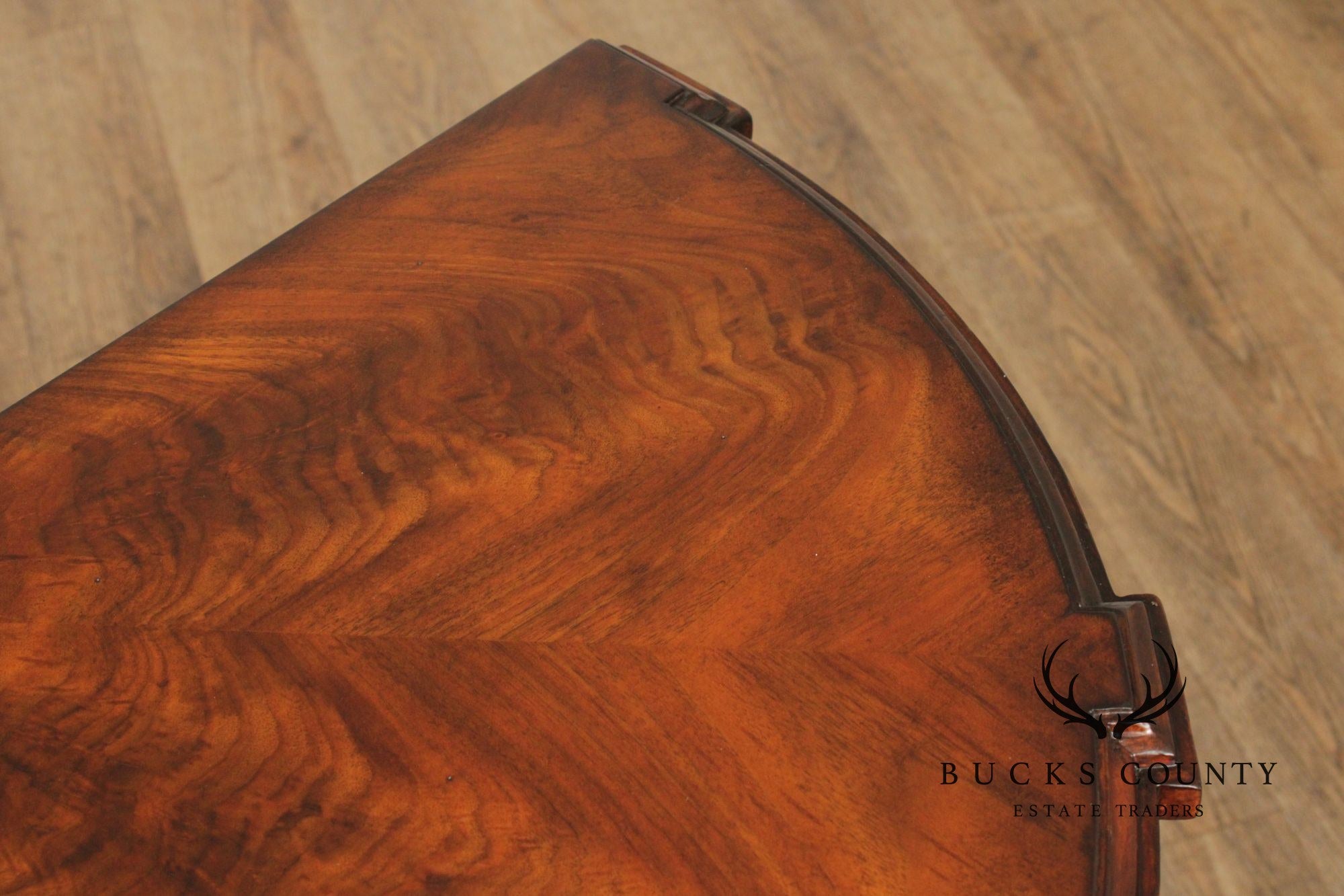 Monarch For Century Louis XVI Style Pair Of Mahogany Demilune Commodes