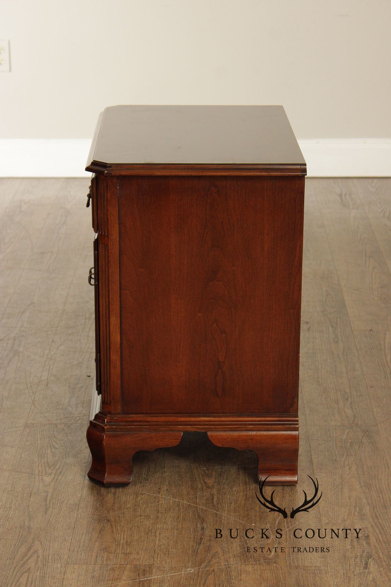 Drexel Cherry Traditional Style Pair Of Nightstands