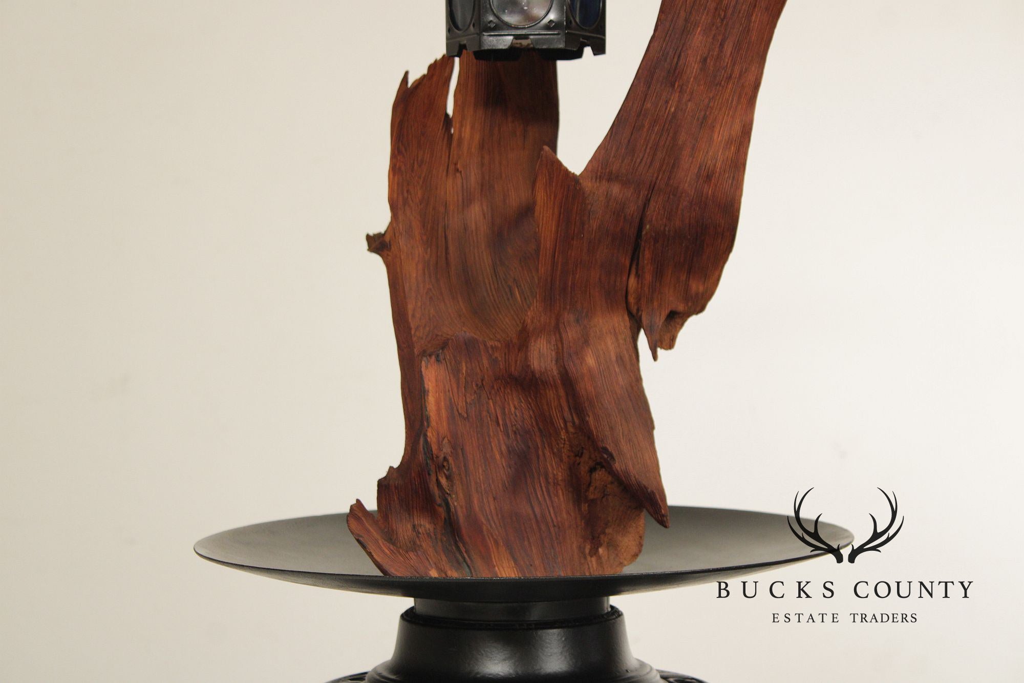 Mid Century Modern Tall Driftwood Table Lamp