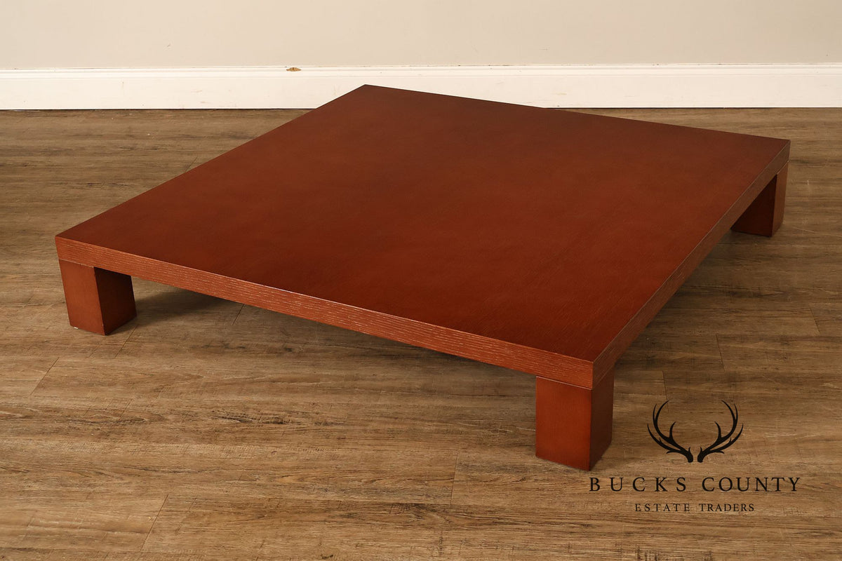Modern Low Profile Square Coffee Table