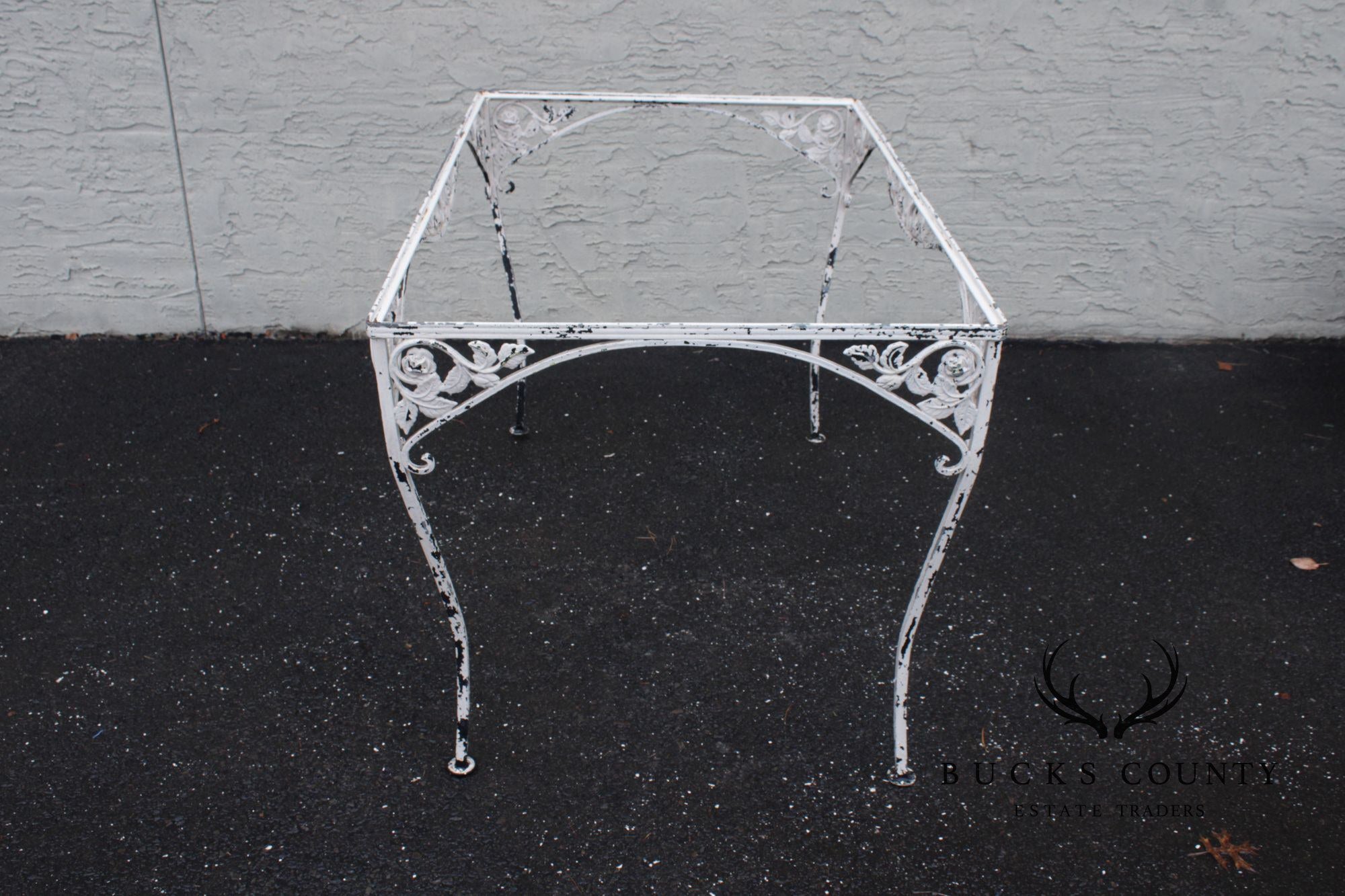 Vintage Five-Piece Wrought Iron Patio Dining Set