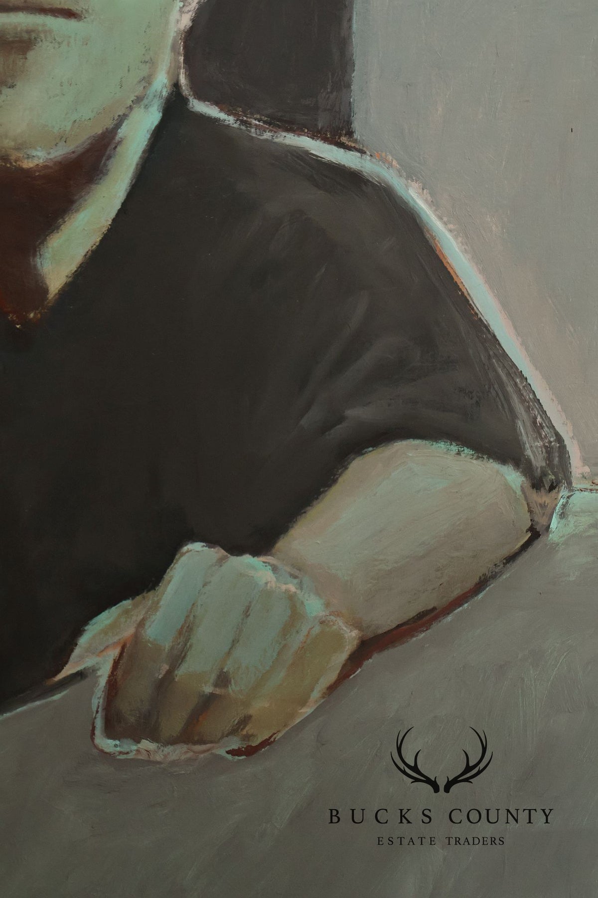 Anne Cooper Dobbins Oil Painting, 'The Engineer'