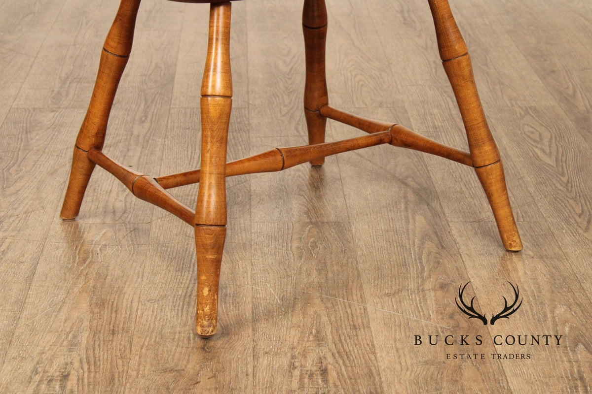 Ethan Allen Set of Four Faux Bamboo Dining Chairs