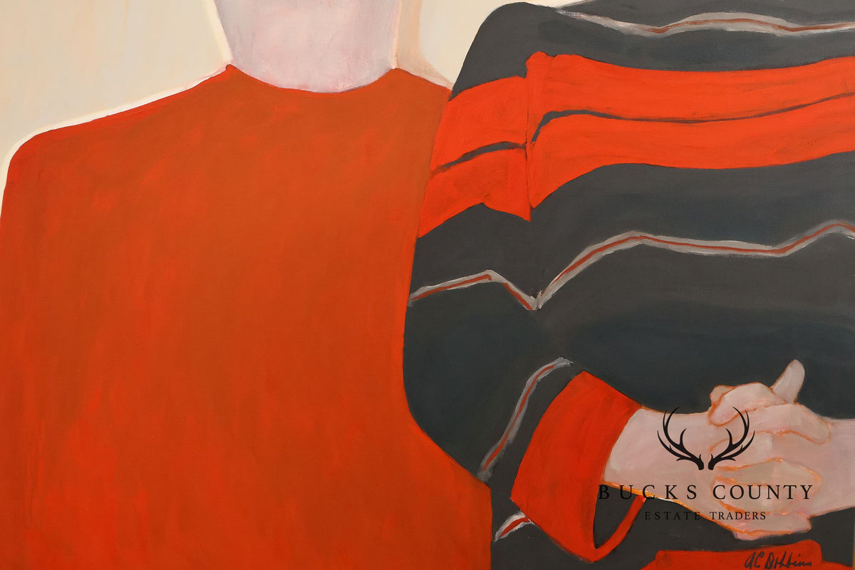 Anne Cooper Dobbins Oil Painting, Midwestern Couple