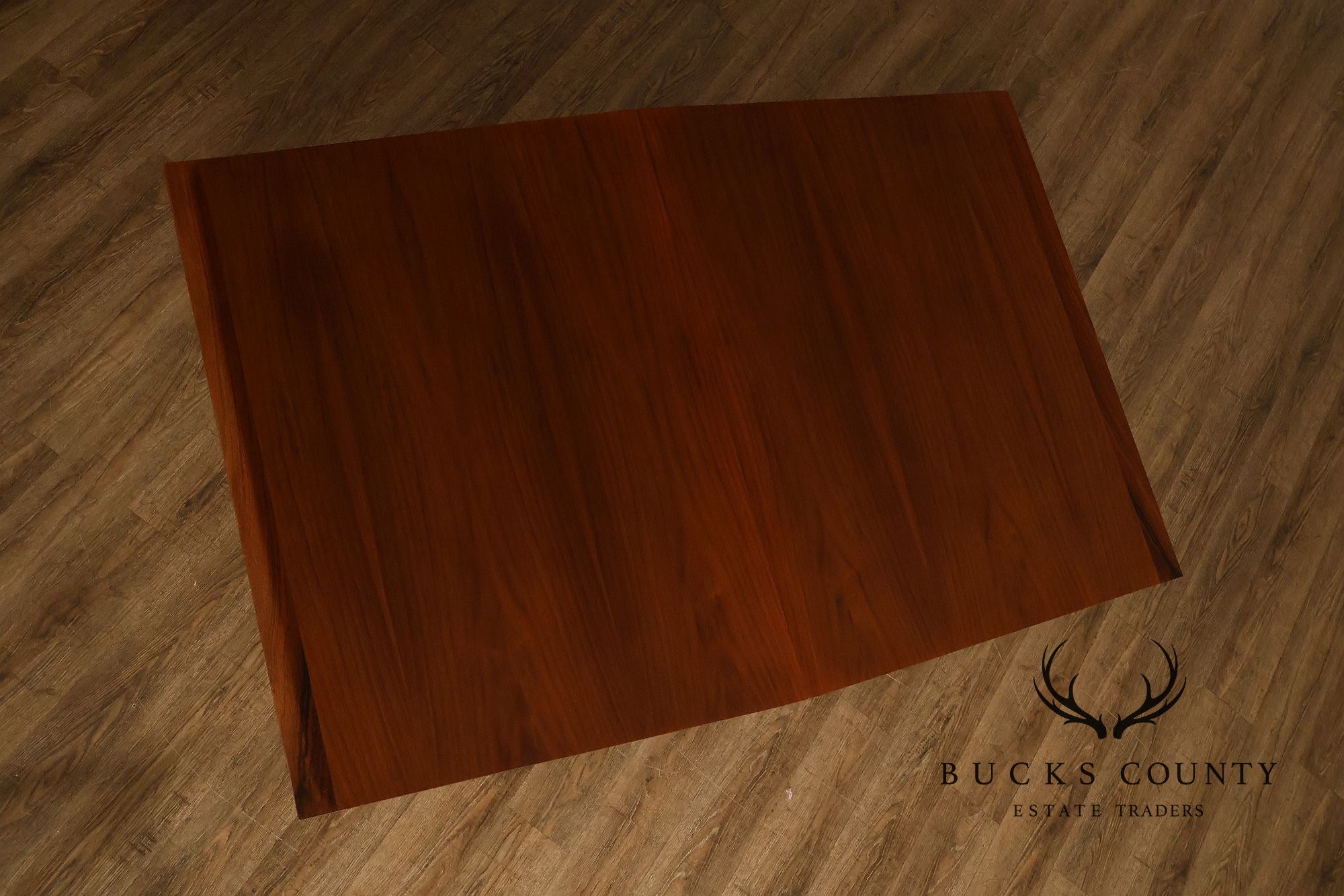 Mid Century Modern Walnut Dining Table With Leaf