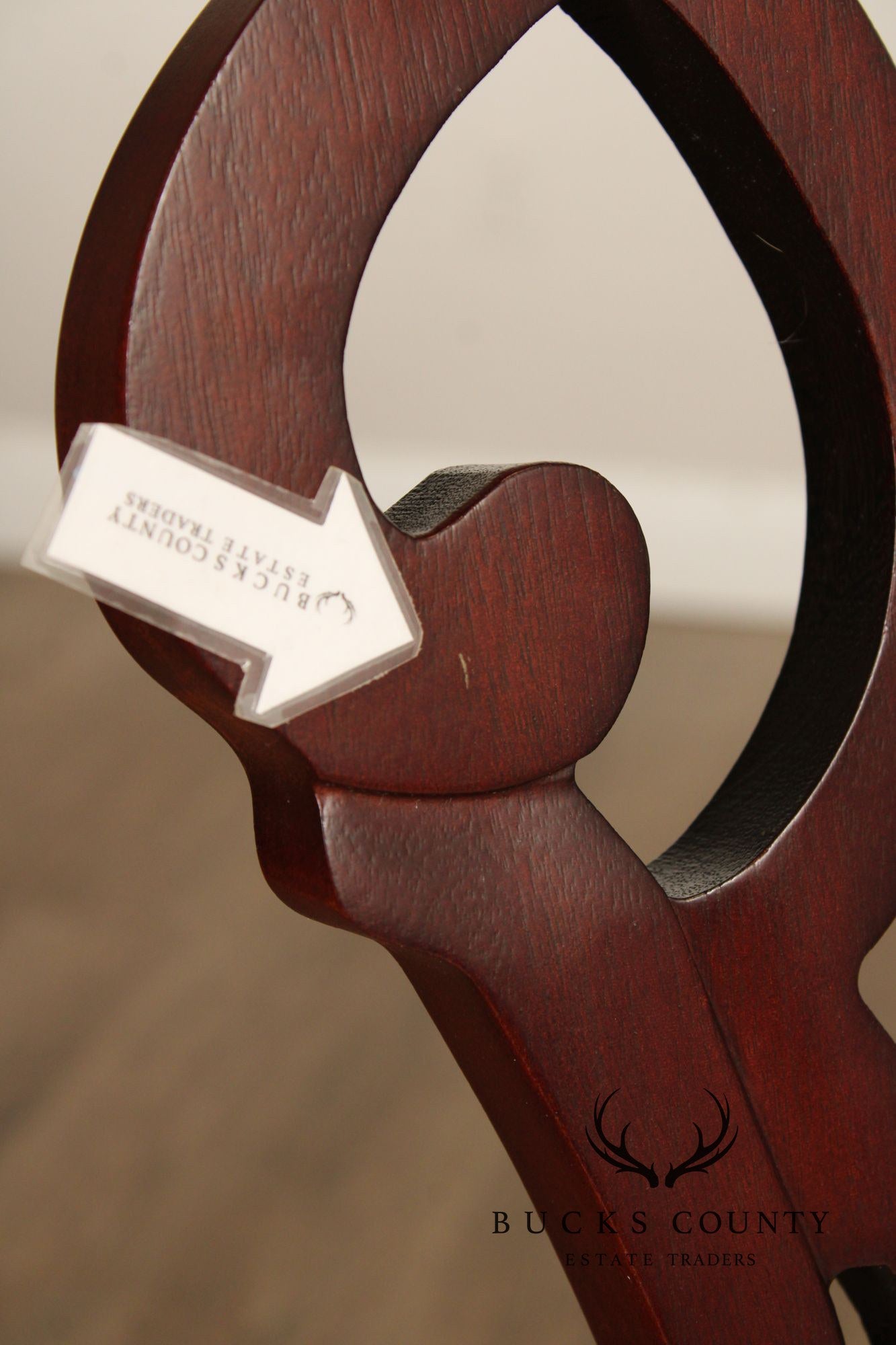 Statesville Chair Co. Chippendale Style Set of Four Solid Mahogany Dining Chairs