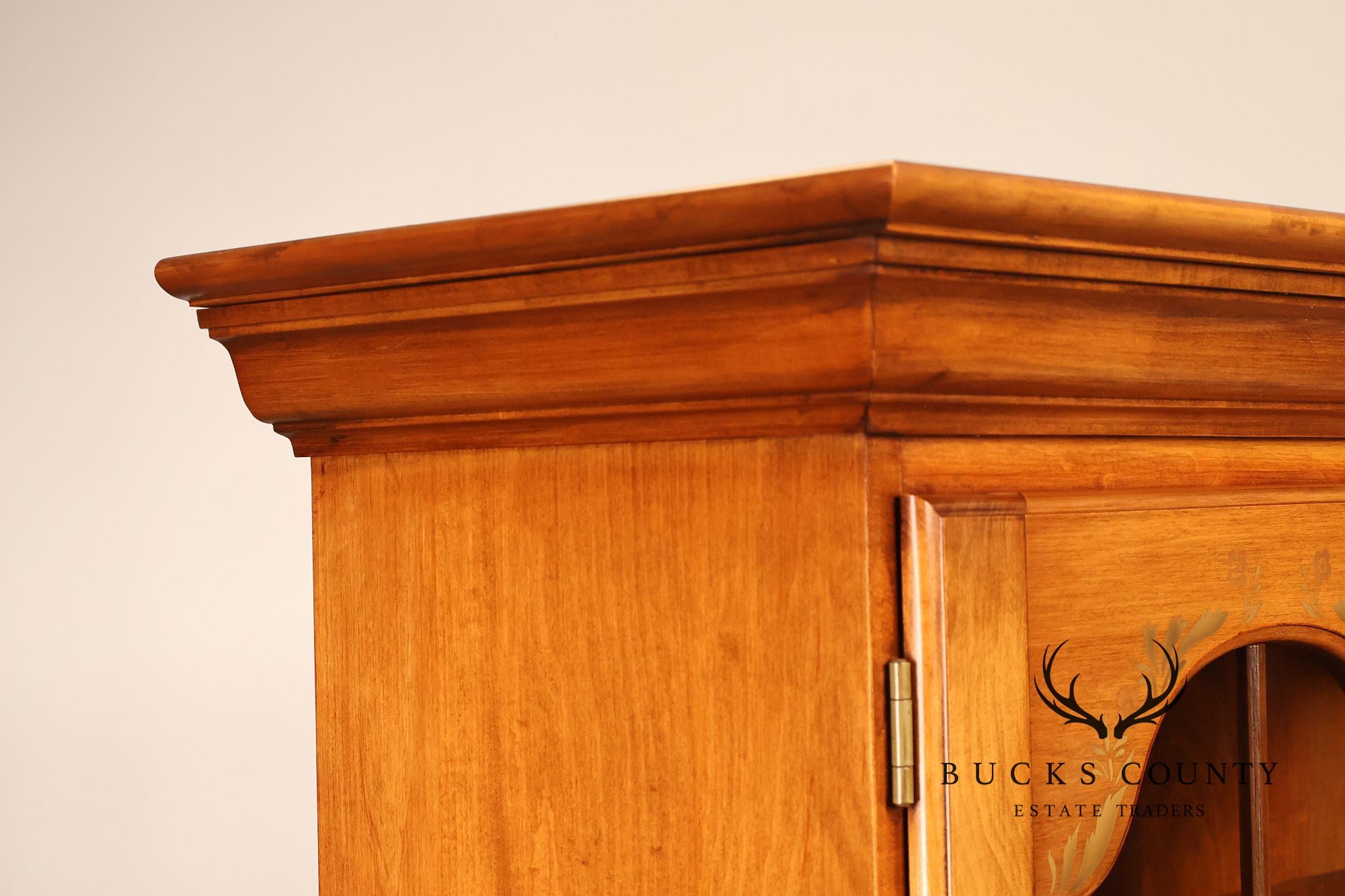 Hitchcock Two Piece Maple Step Back Hutch