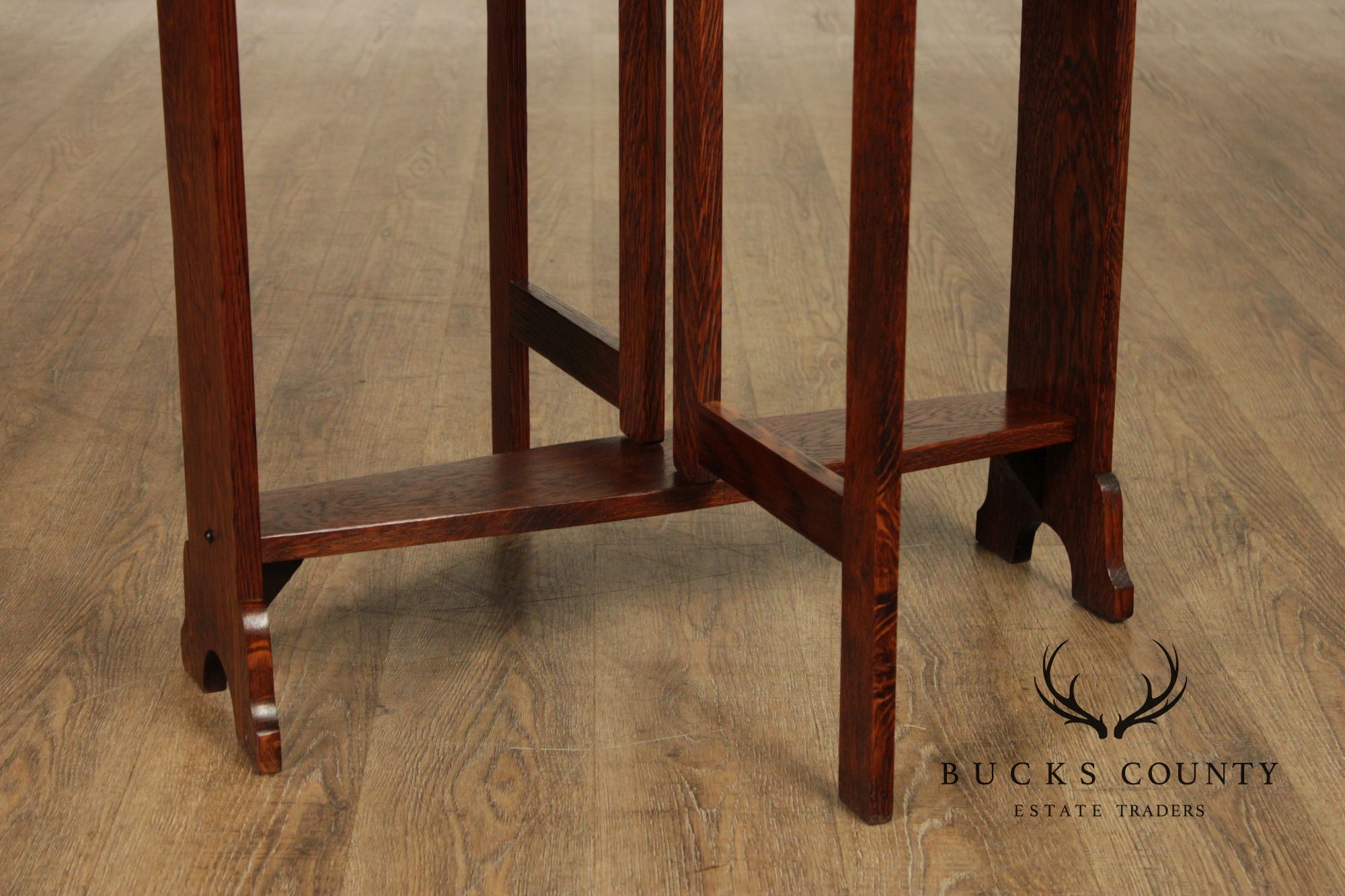 Antique Mission Oak Drop Leaf Table