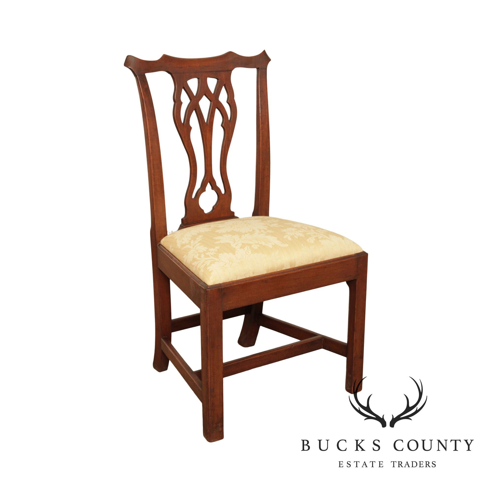Antique Chippendale Style Cherry Side Chair