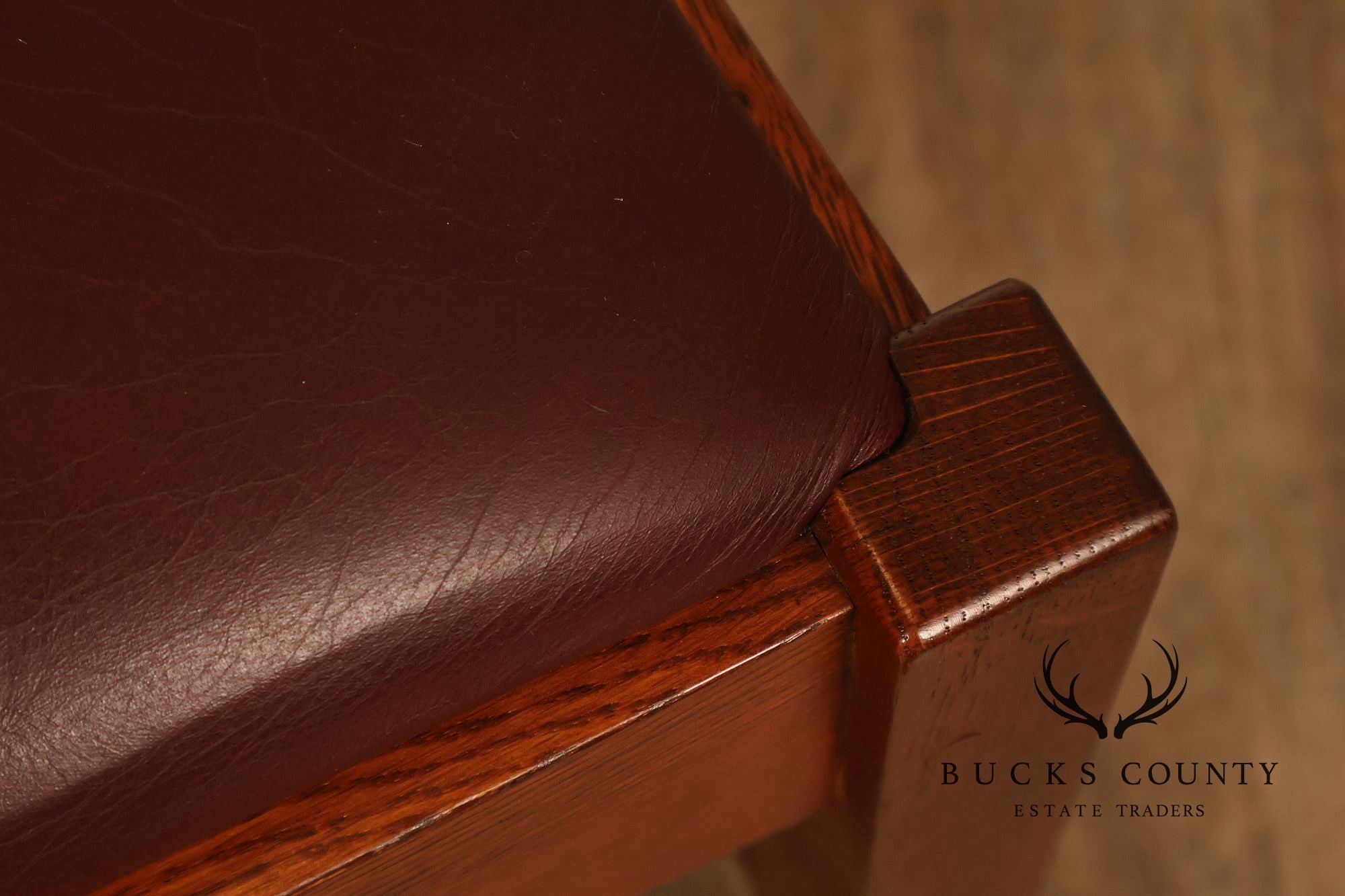 Stickley Mission Collection Set Of Four Oak Dining Side Chairs