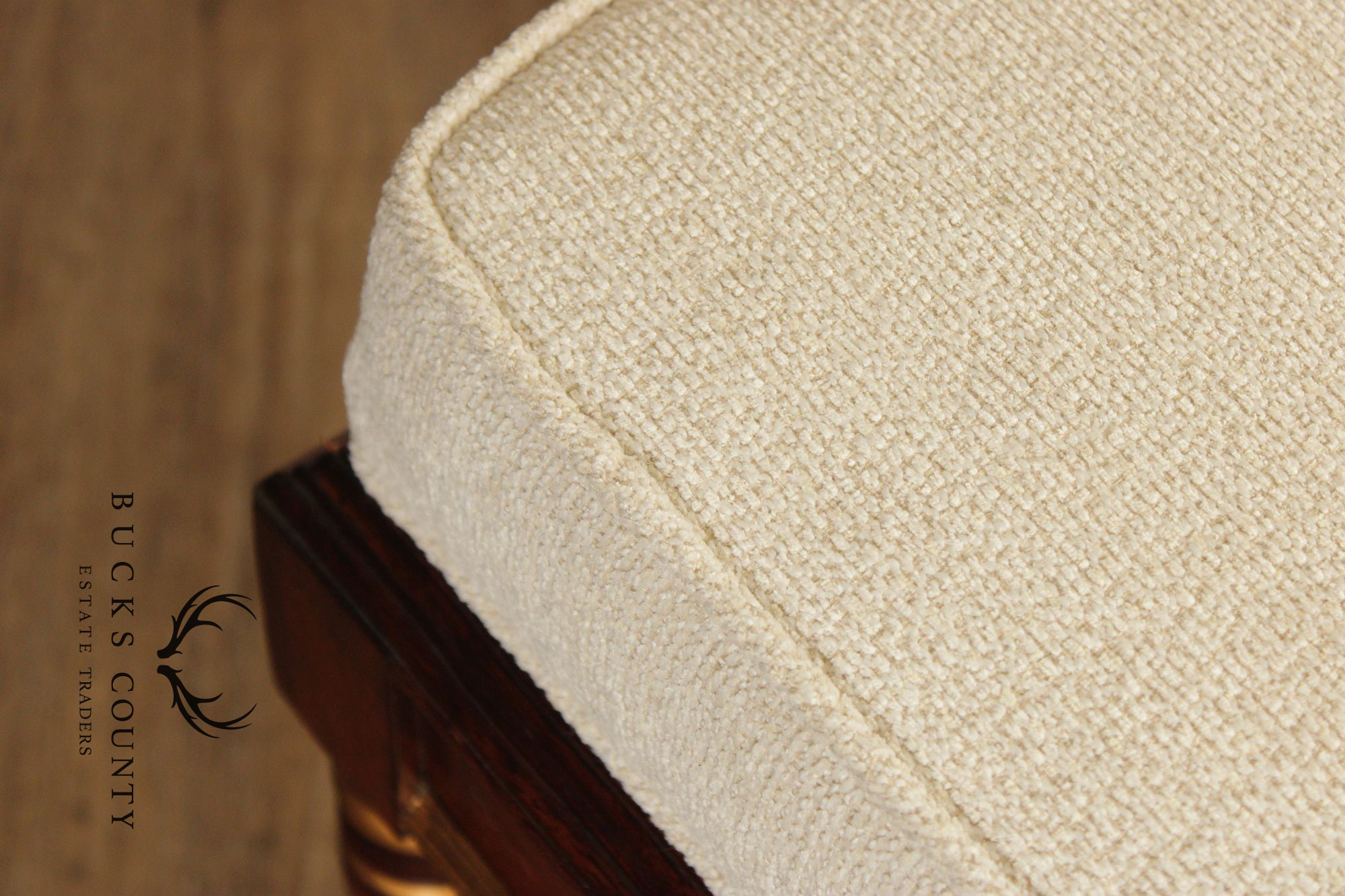 Hickory Chair Neoclassical Style 'Cluny' Upholstered Bench