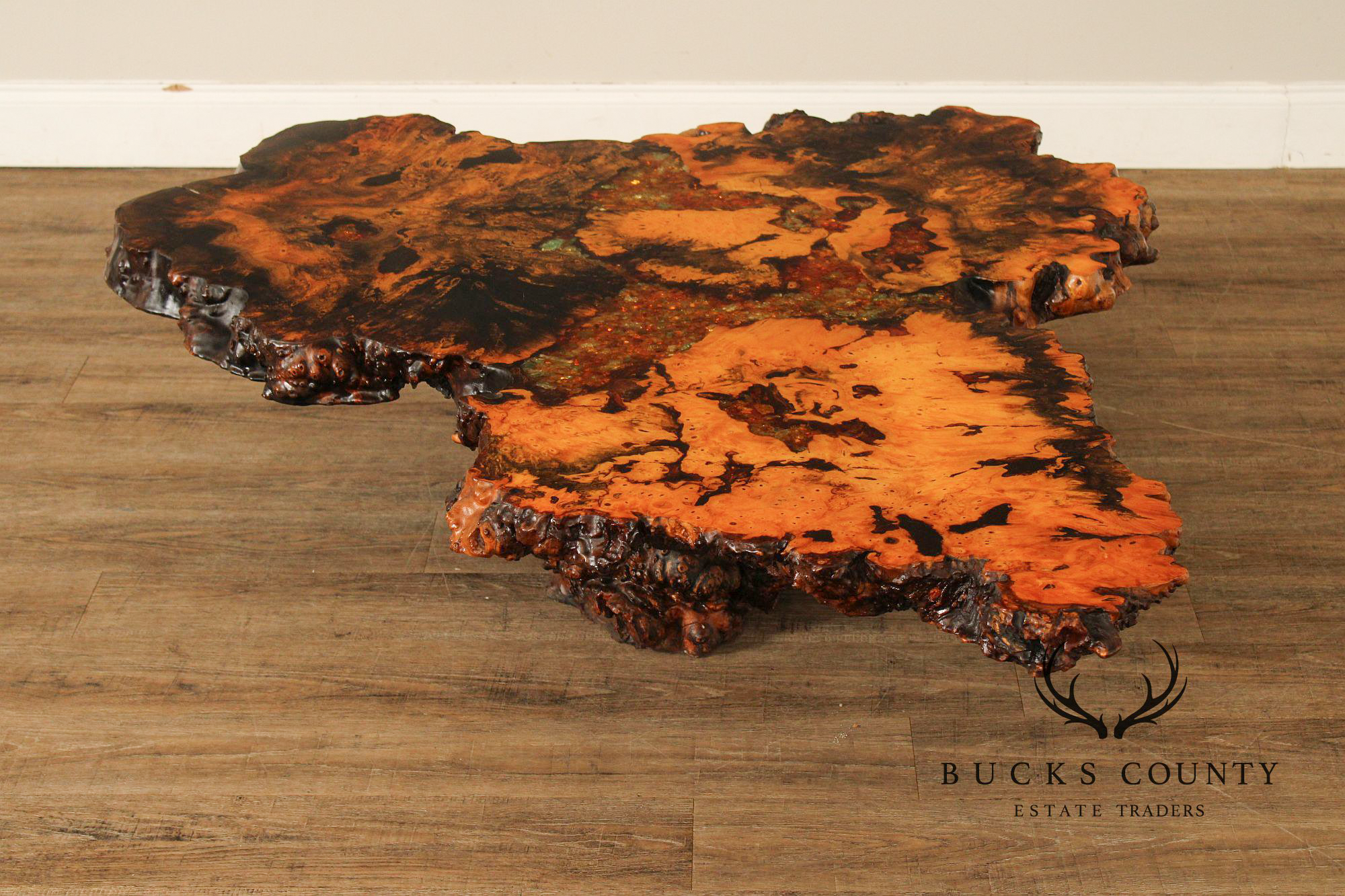 The Burlwood Co. Star Dust Redwood Burl Live Edge Coffee Table