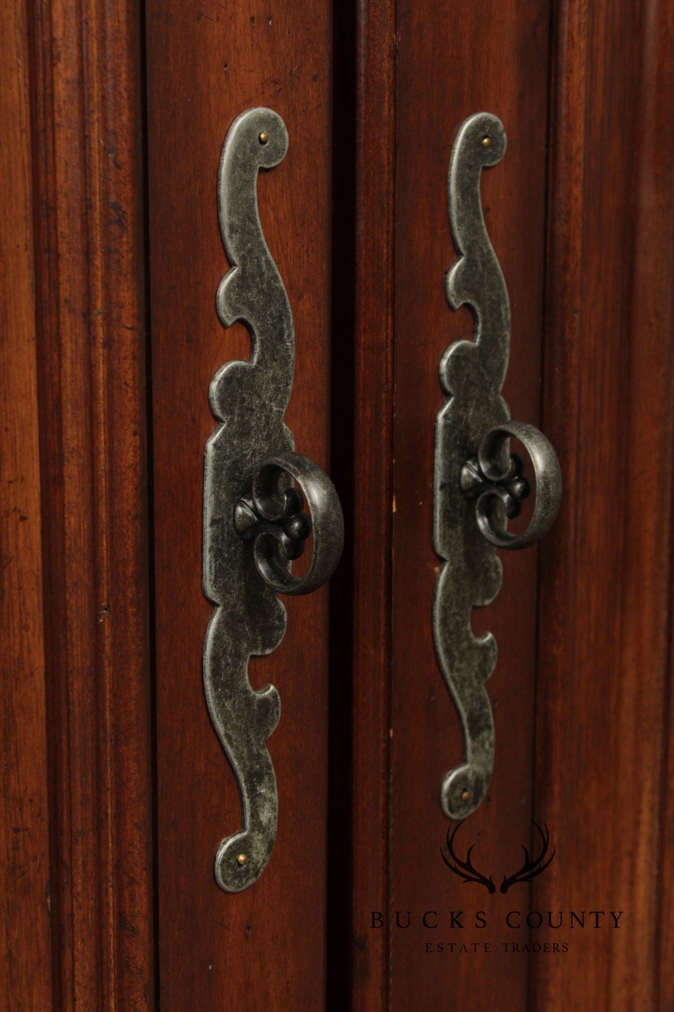 Neoclassical Style Double Bookcase