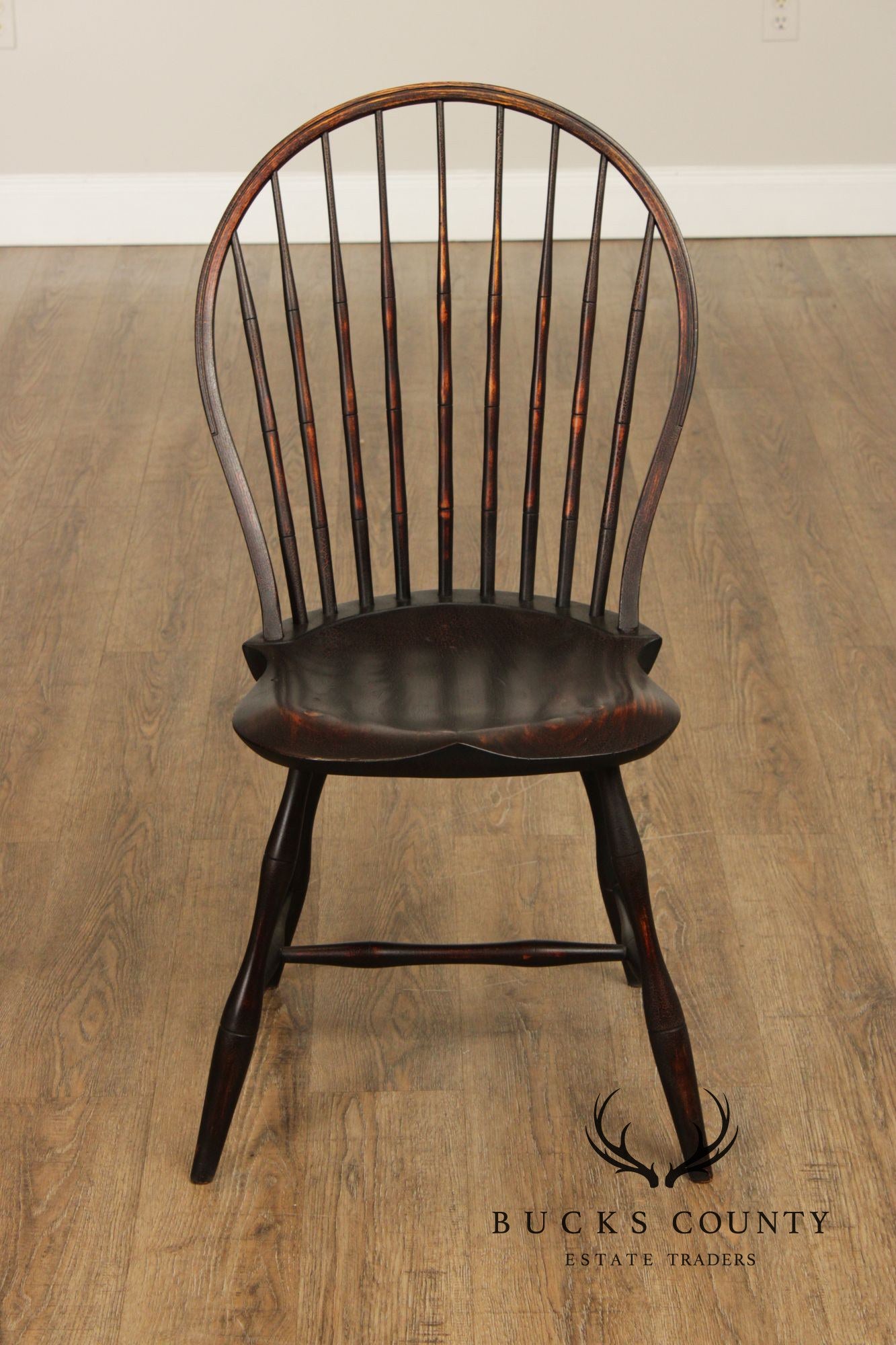 D.R. Dimes Distress Painted Windsor Side Chair