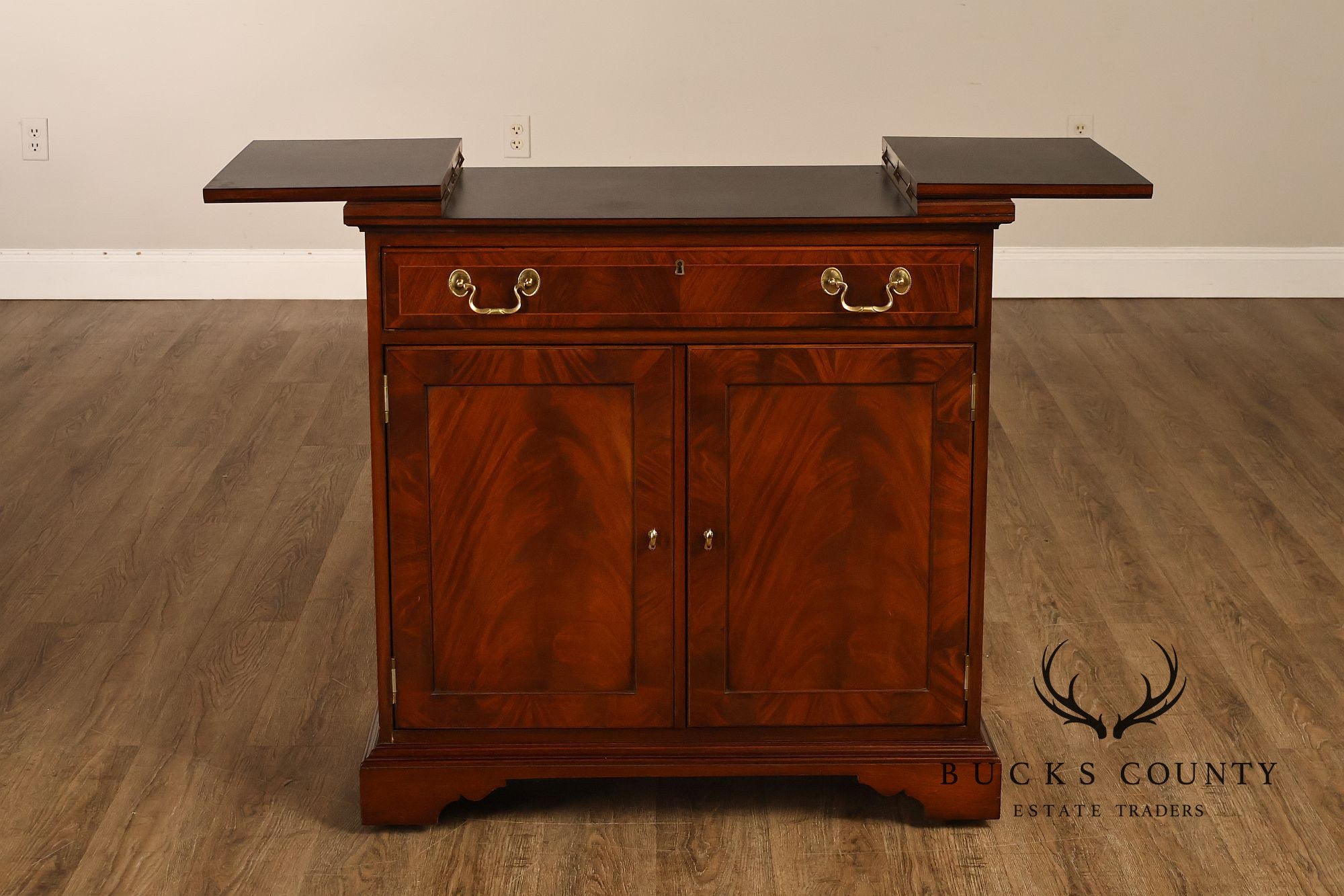 Councill Furniture Georgian Style Mahogany Flip Top Server