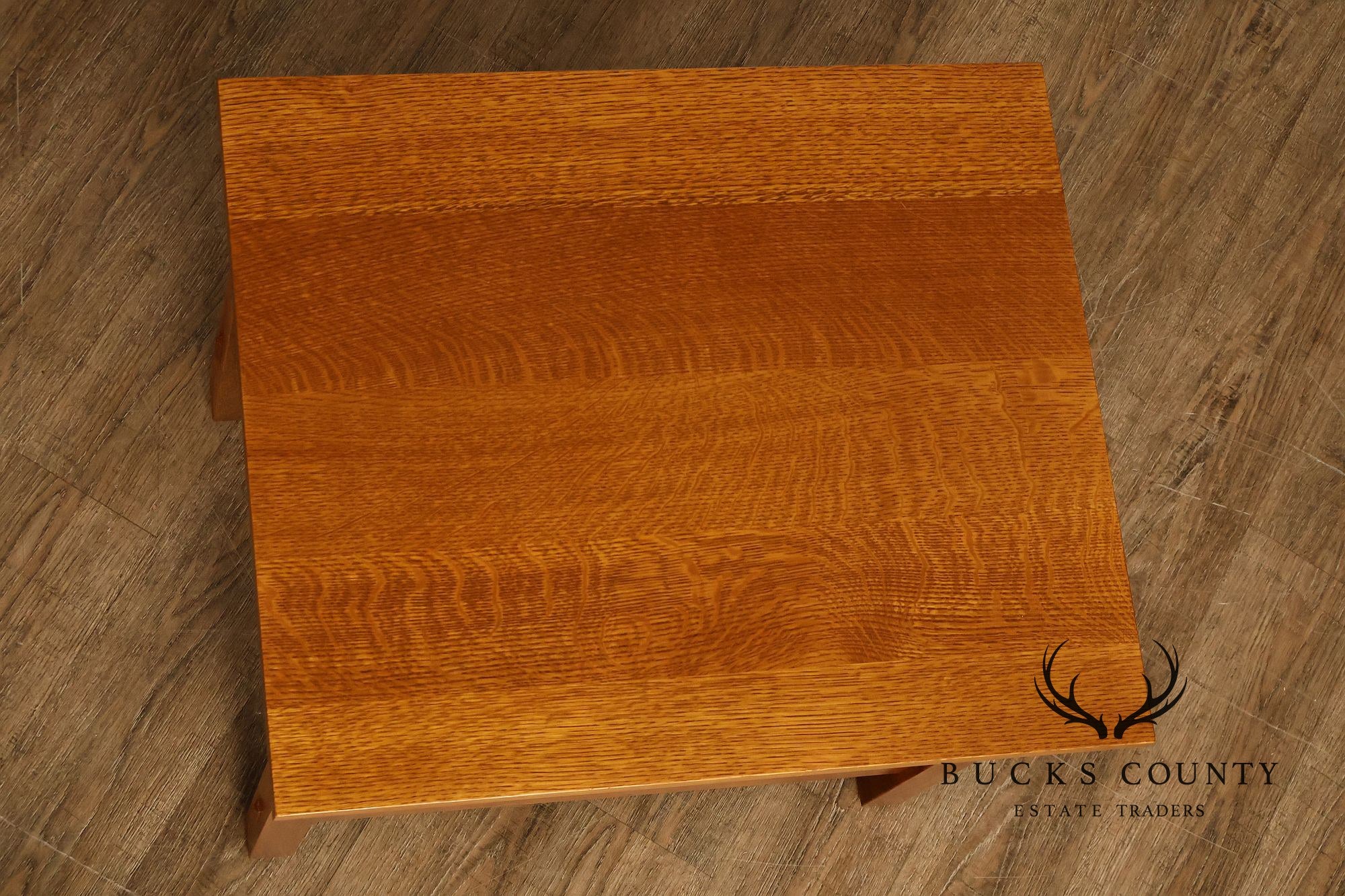 Stickley Mission Collection Oak Spindle Lamp Table