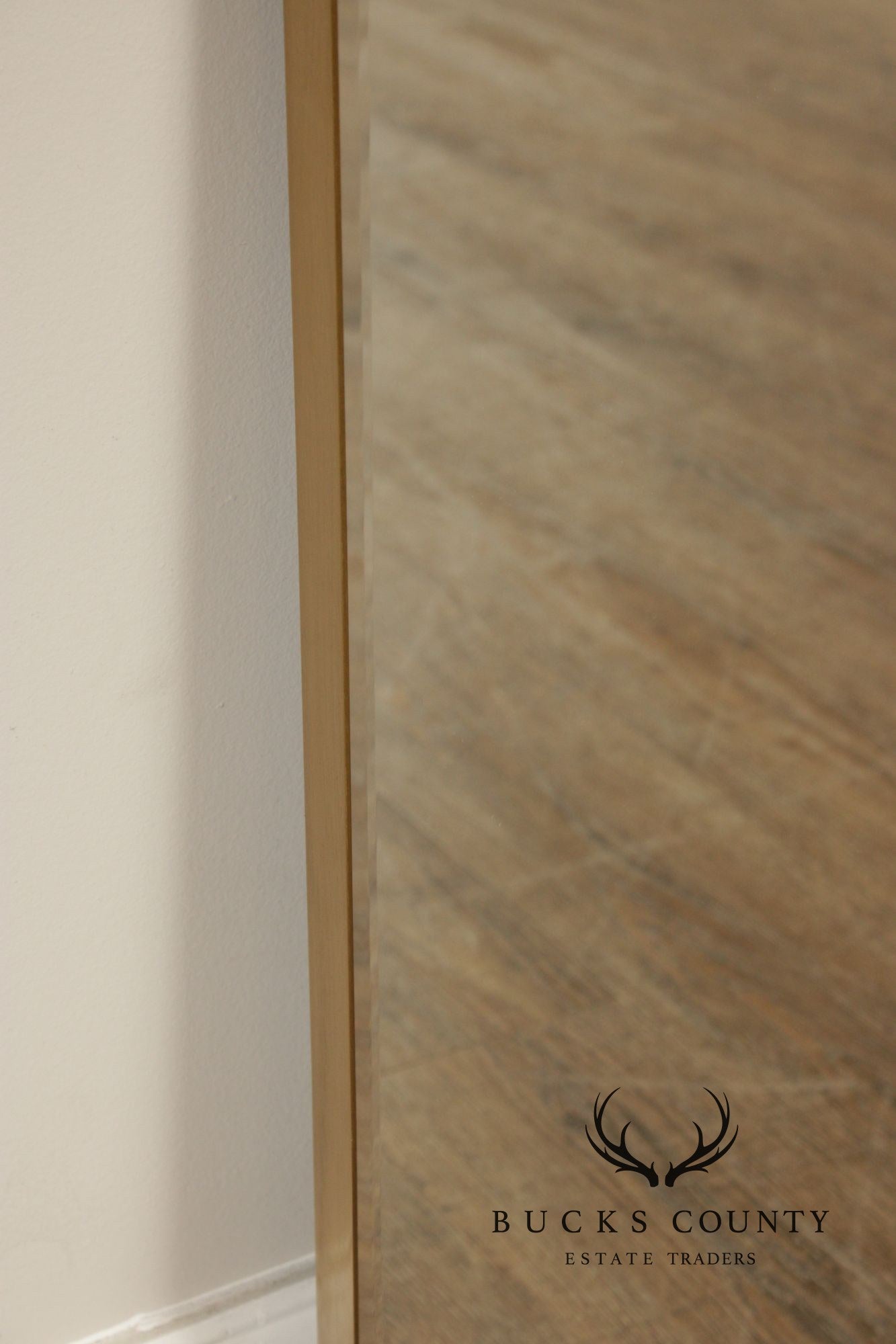 Crate & Barrel 'Edge' Brass Arch Wall Mirror