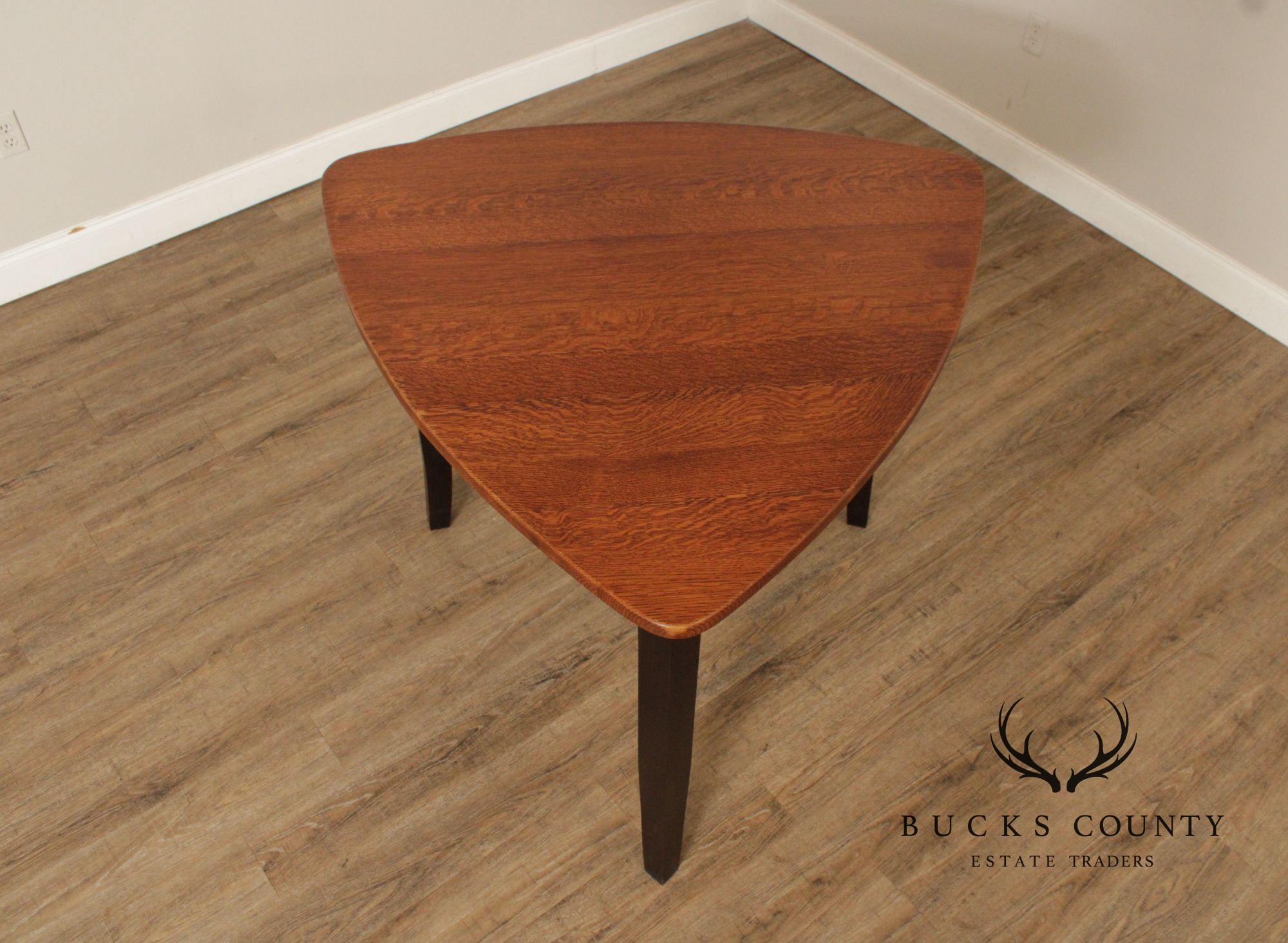 Custom Quality Modern Guitar Pick Oak Counter Height Dining Table