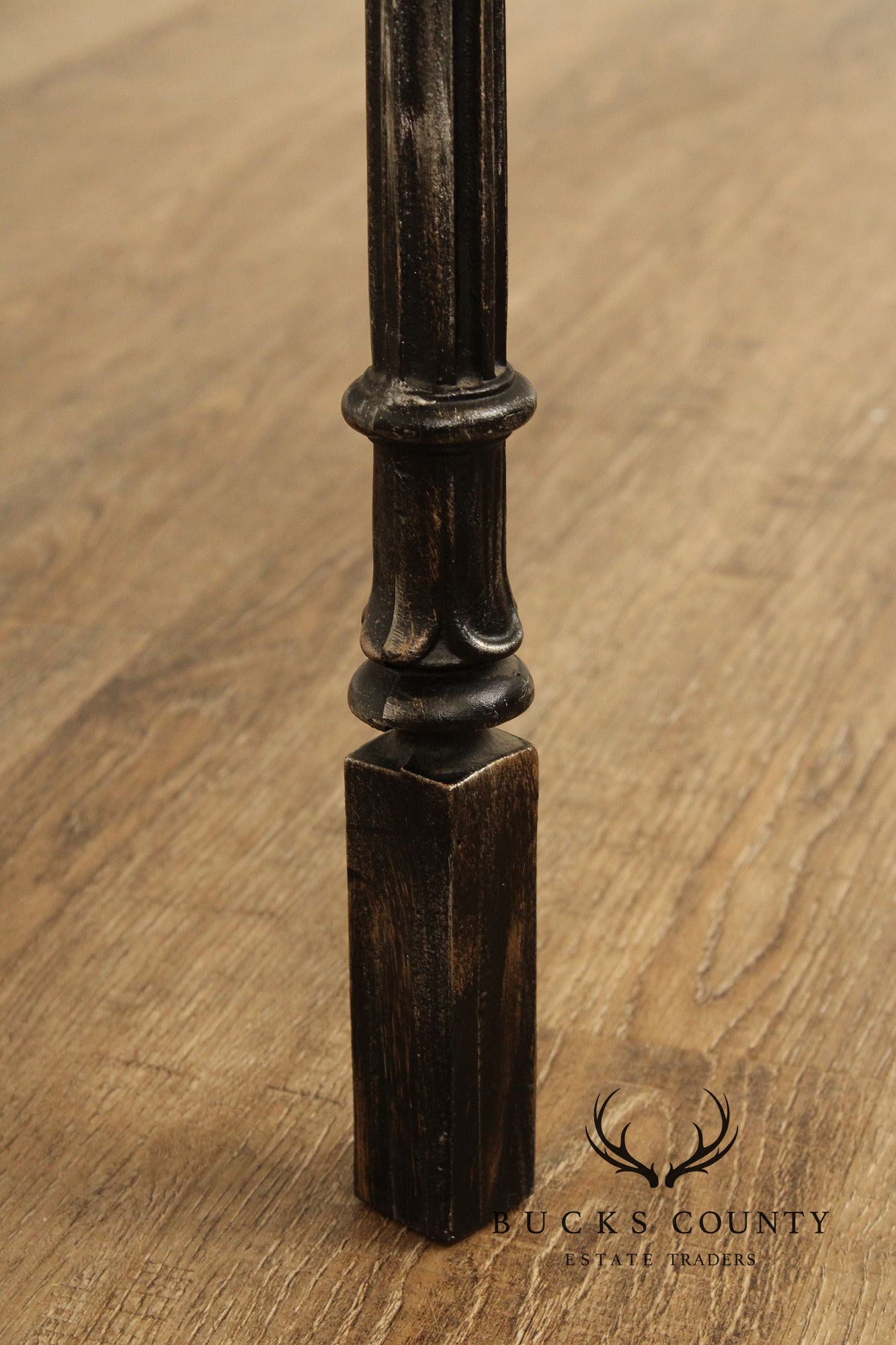 Renaissance Style Cast Iron Glass Top Coffee Table