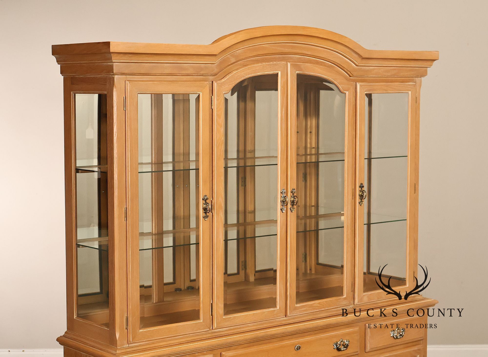 Hespeler Furniture Light Oak Illuminated China Cabinet