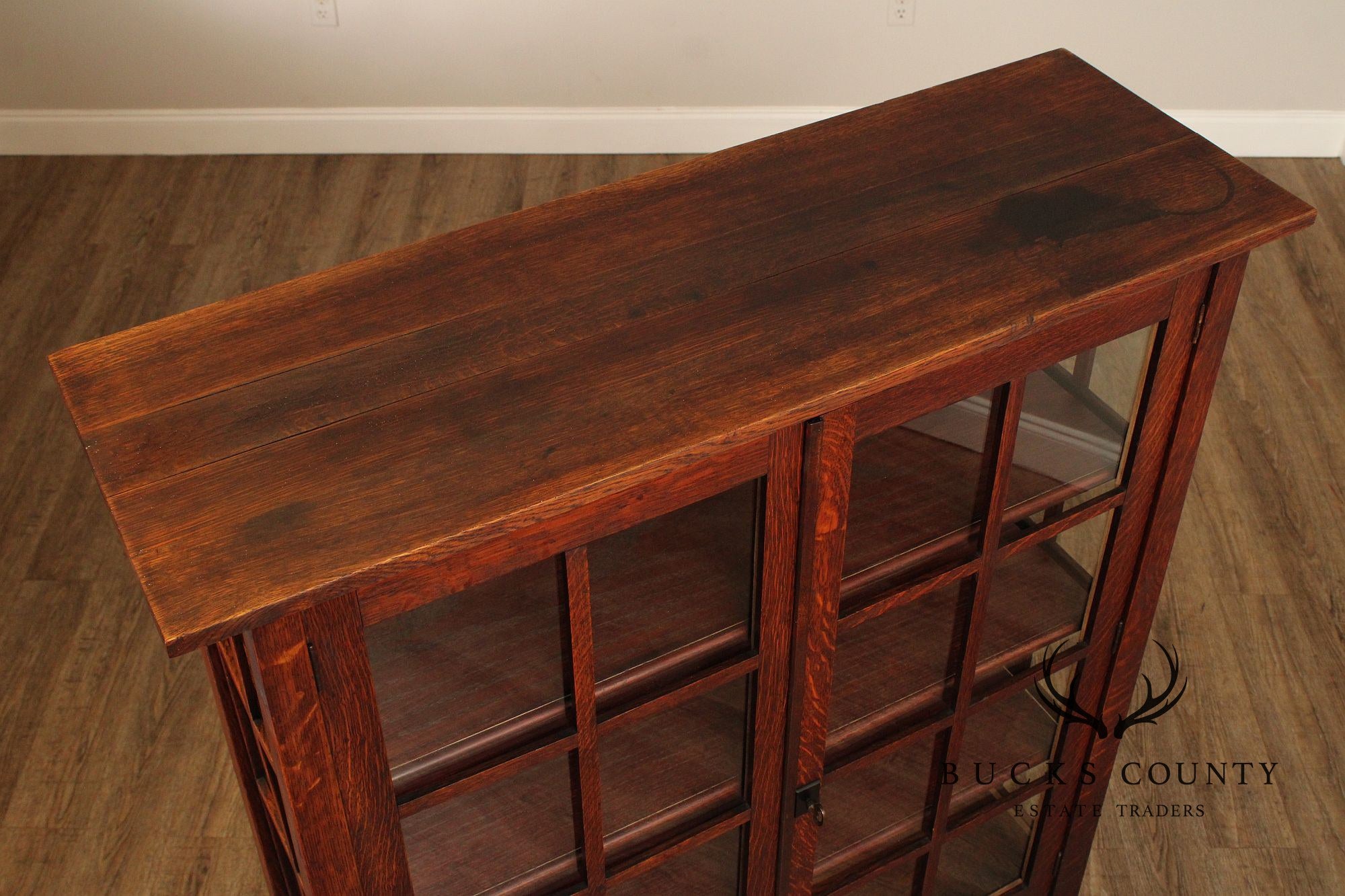 The King Furniture Co. Mission Oak China Cabinet