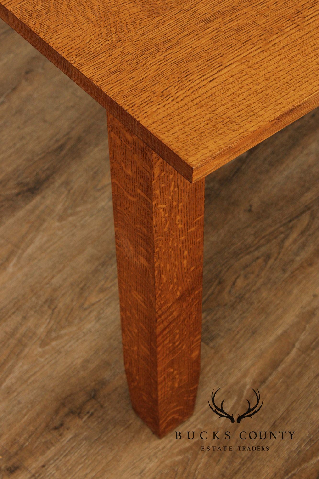 Mission Style Solid Oak Dining Table