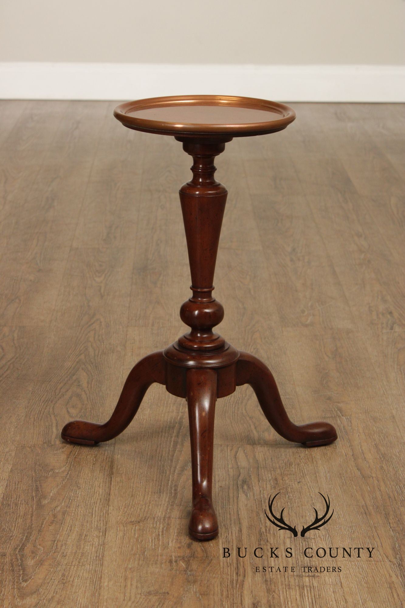 Kittinger Colonial Williamsburg Mahogany Copper Top Drinks Table