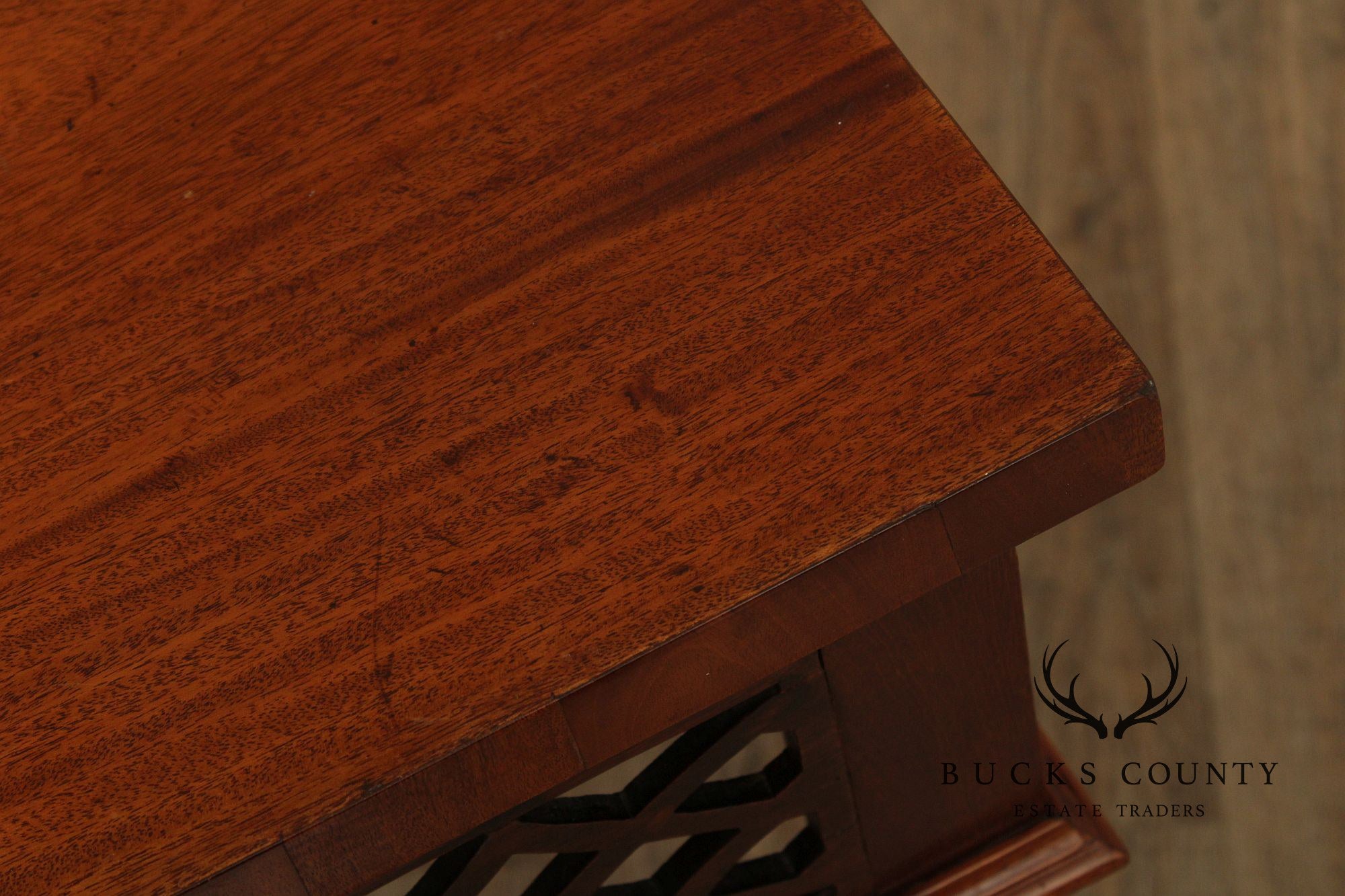 Antique Irish Chippendale Carved Mahogany Console Table
