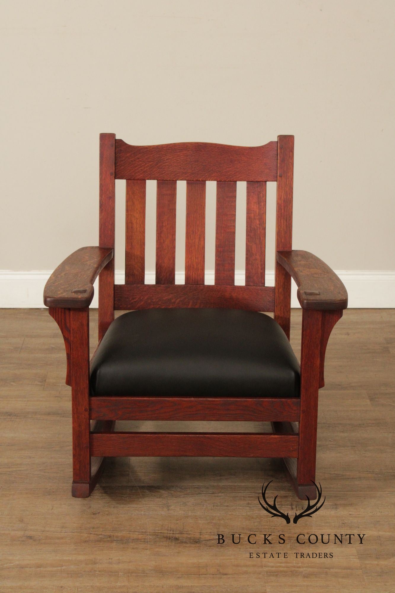 Mission Style Antique Oak Rocking Chair