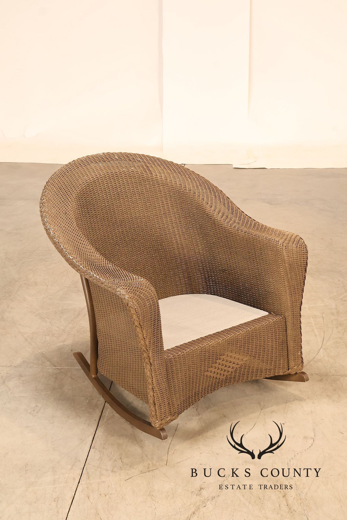 Lloyd Flanders Reflections All-Weather Lloyd Loom Wicker Porch Rocking Chair