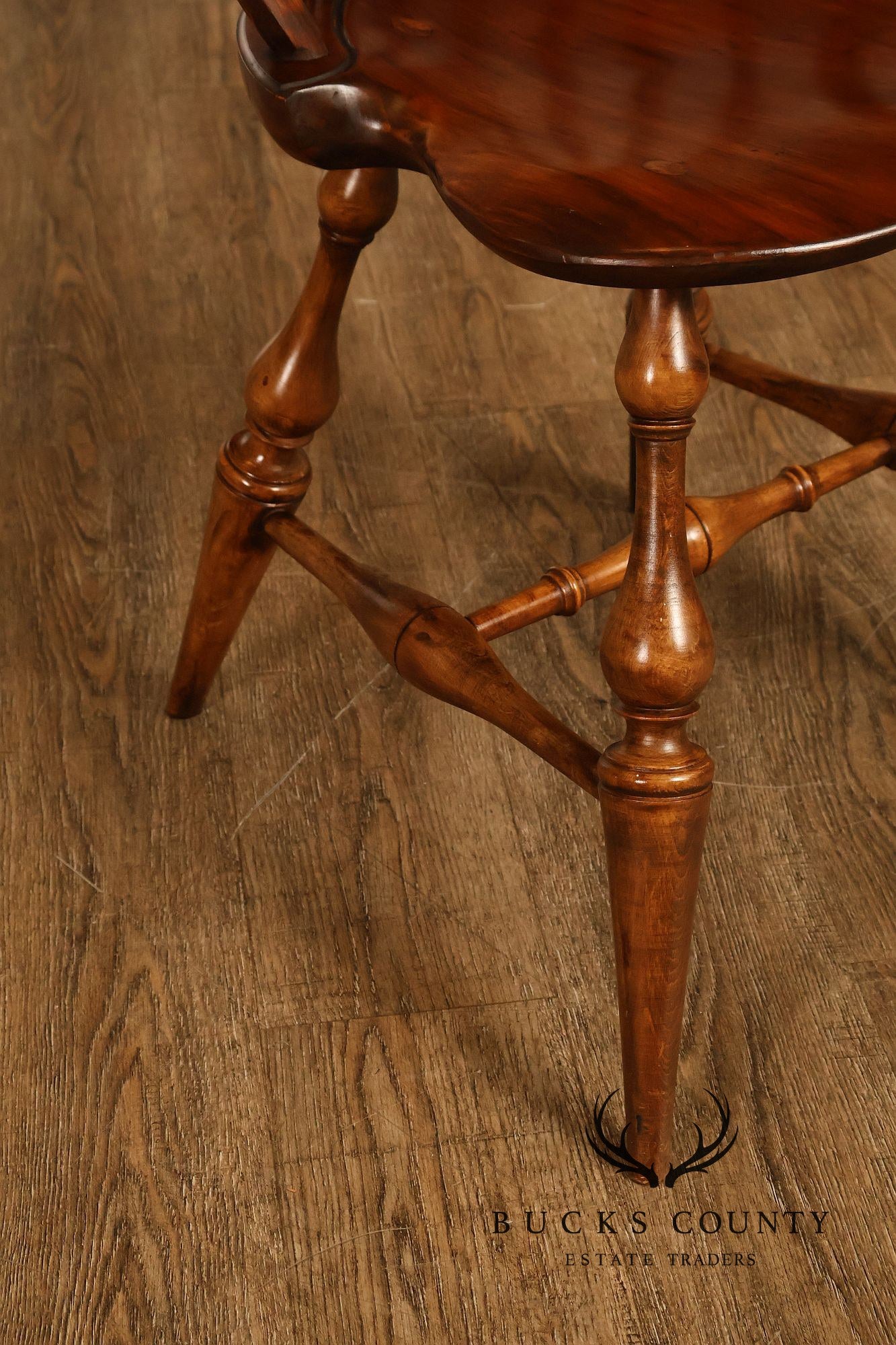 D.R. Dimes Vintage Set of Six Bow-Back Windsor Dining Chairs
