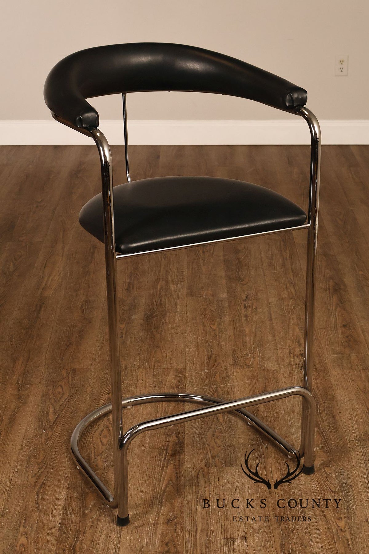 Thonet Modern Set of Eight Steel Cantilever Bar Stools