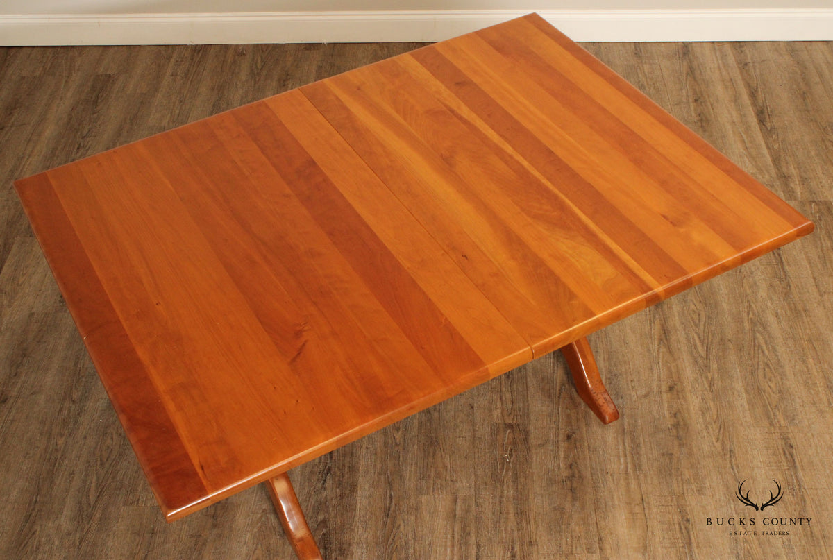Hunt Country Furniture Farmhouse Style Expandable Cherry Trestle Dining Table