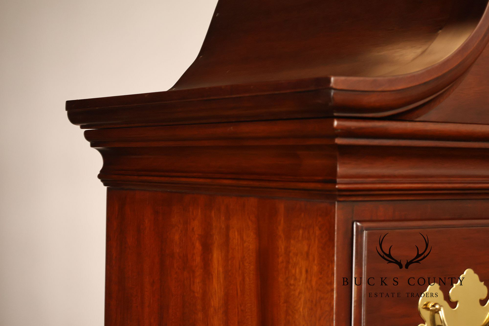 Henkel Harris Queen Anne Style Mahogany Highboy Chest