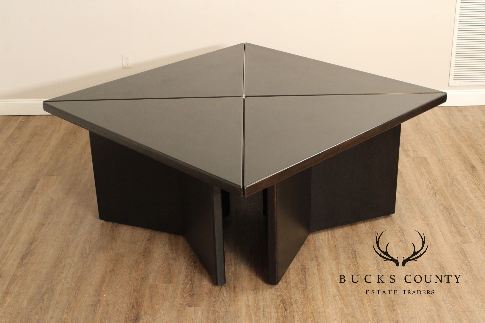 After Frank Lloyd Wright Custom Quality Modern Modular Dining Table