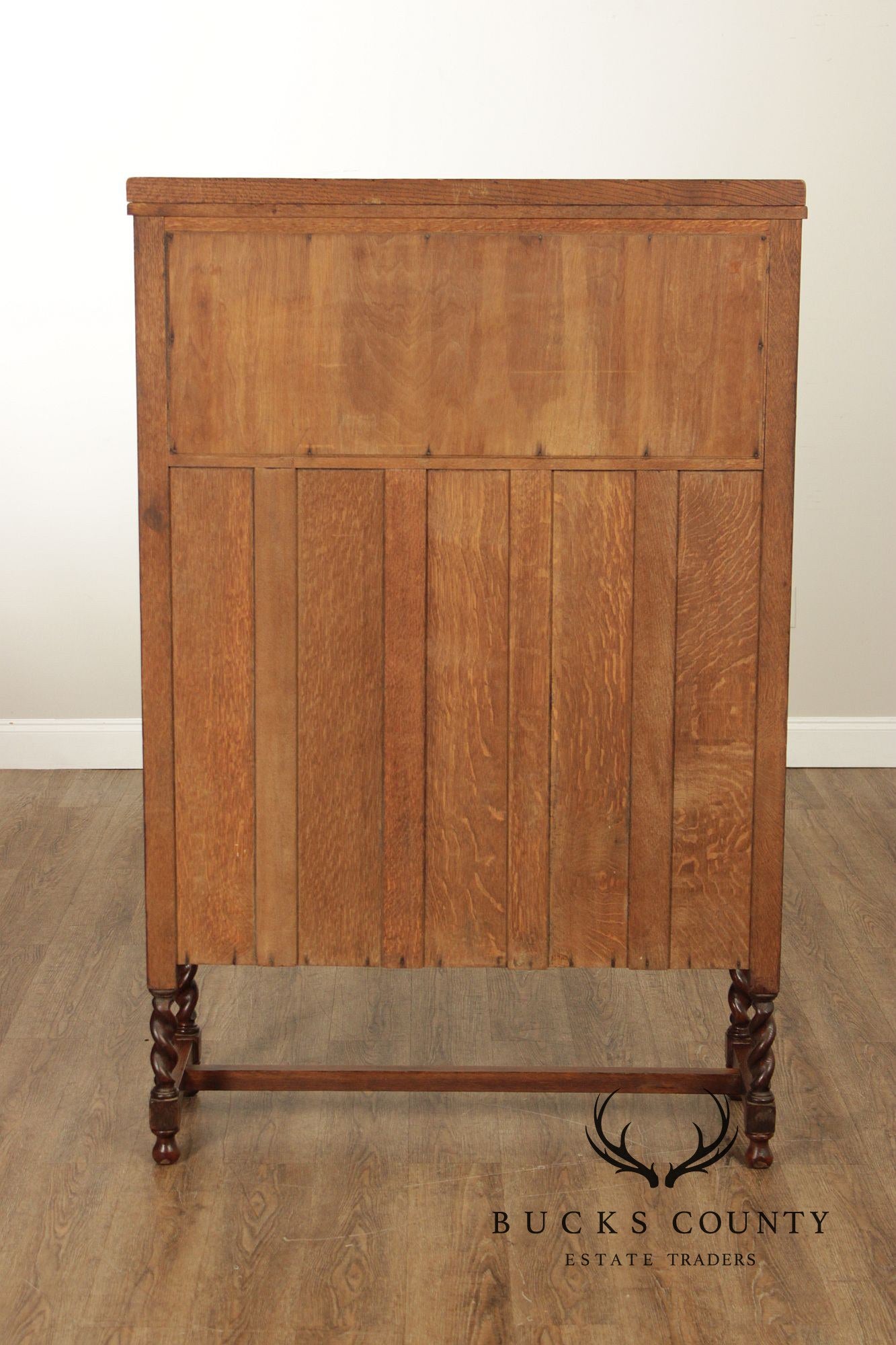 Stickley Brothers Antique Mission Oak Glass China Cabinet